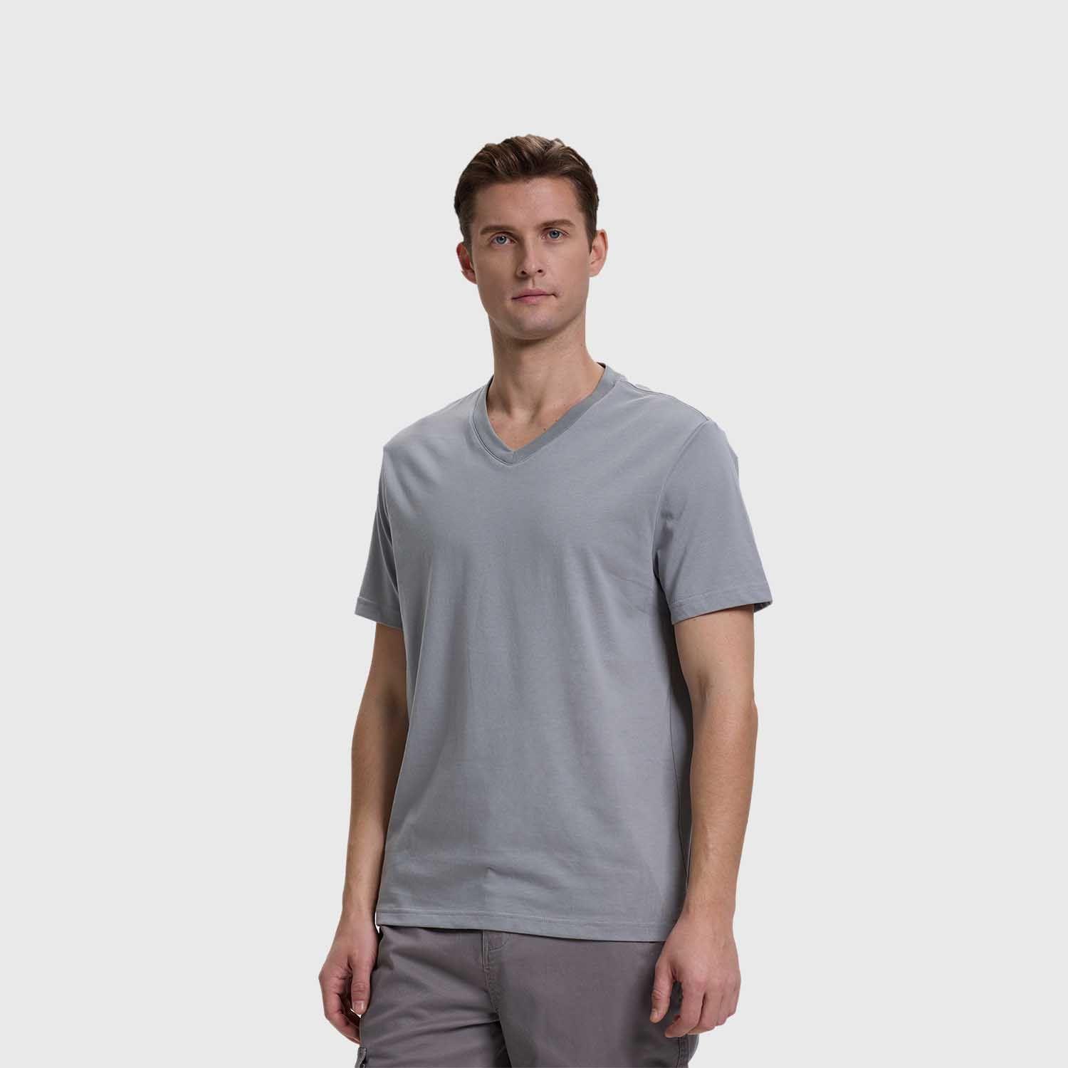 Polera Hombre Casual Básica Gris Fashion's Park-1