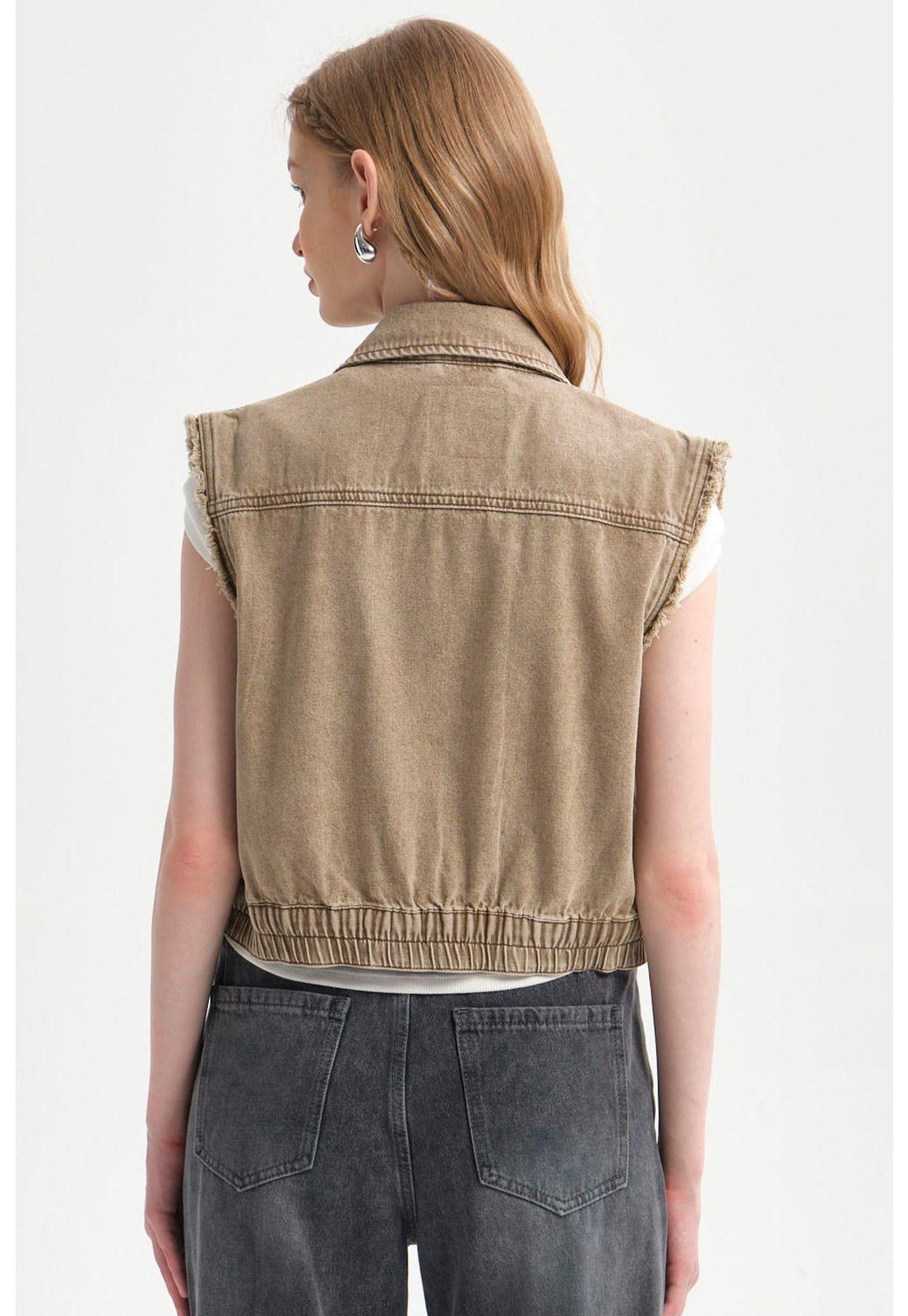 Chaqueta Mujer Cargo Caqui-2