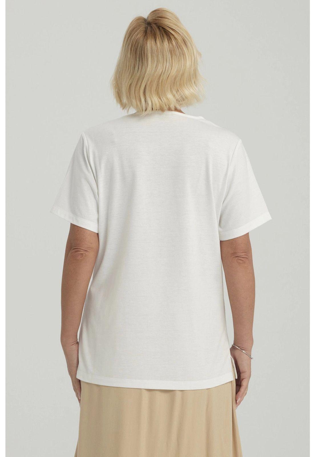 Polera Mujer Detalle Escote Crudo-2
