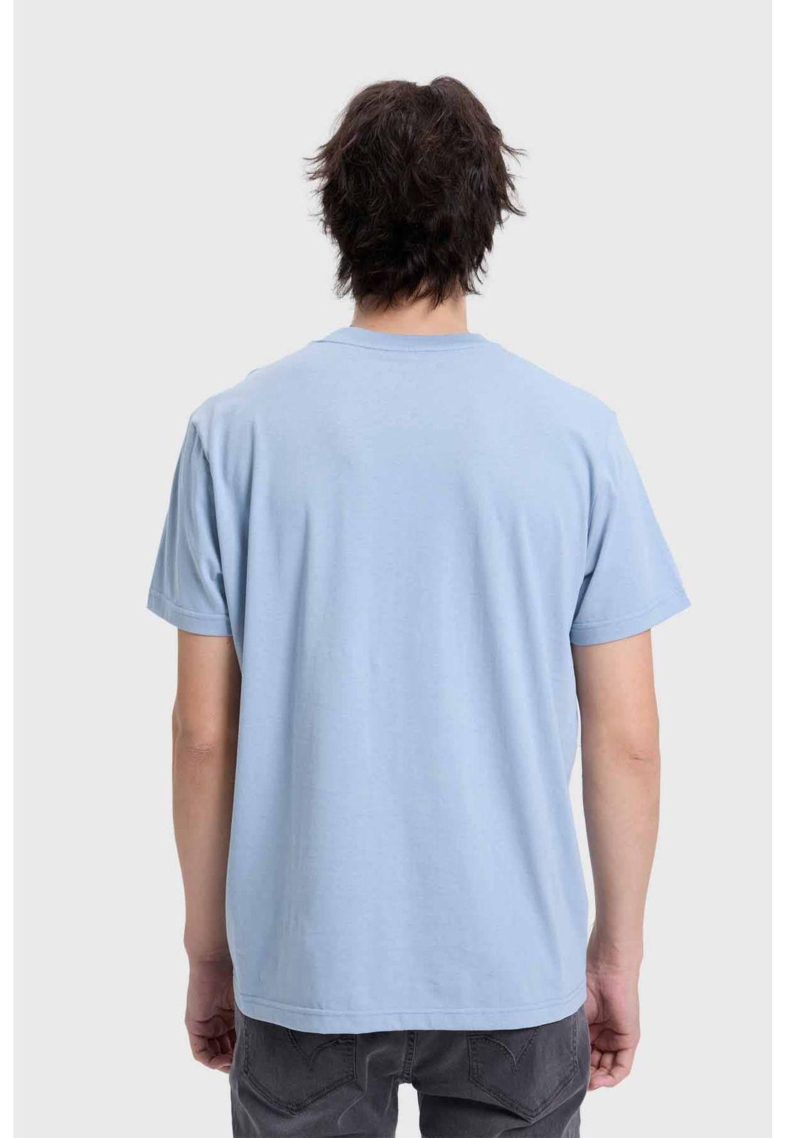 Polera Hombre Con Bolsillo Azul - lll-2