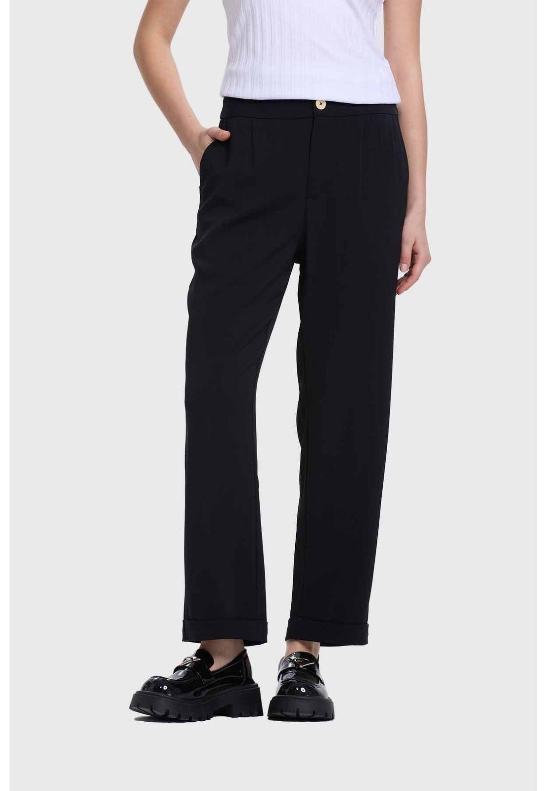 Pantalón Mujer Sastrero Negro - VI-0