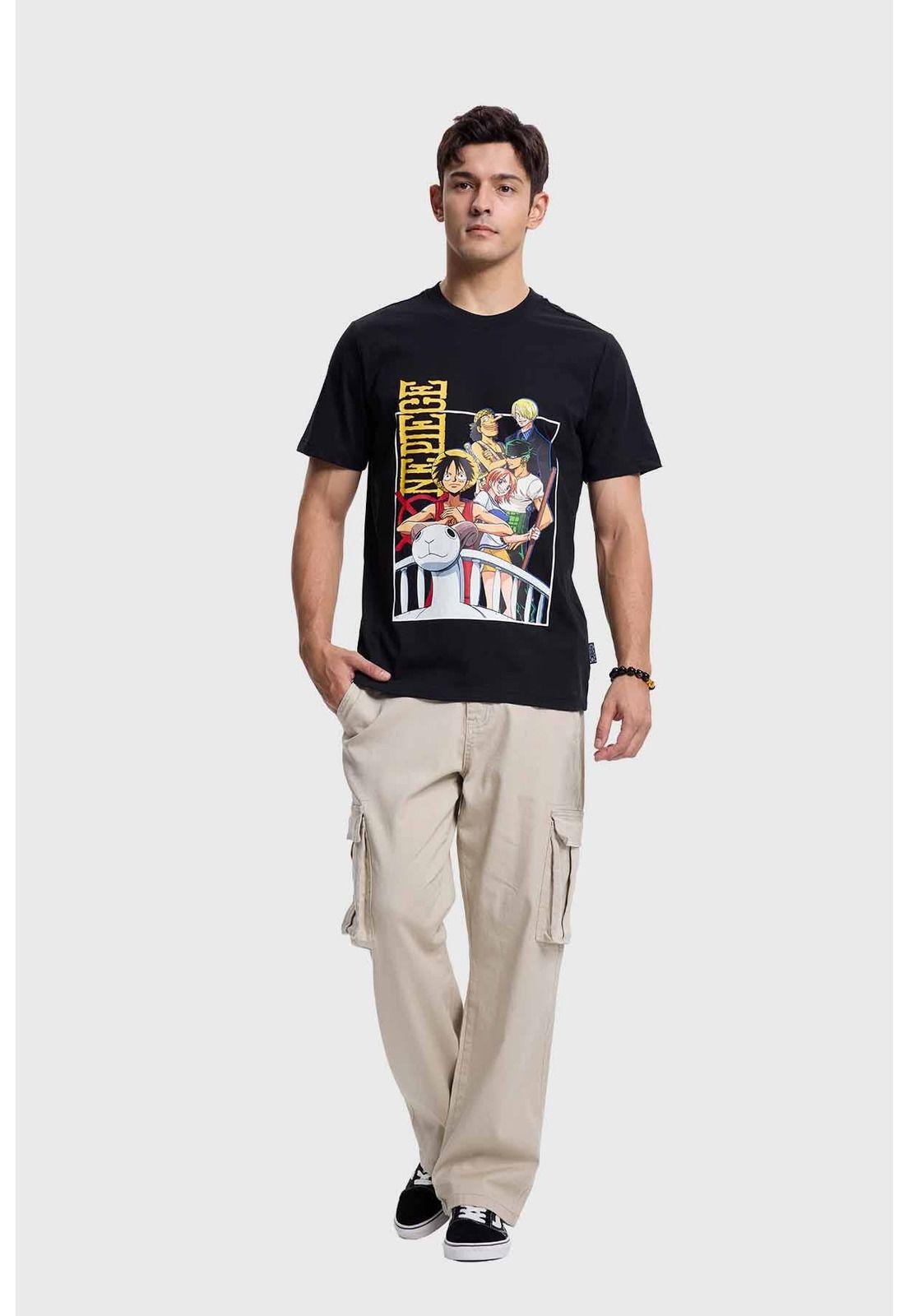 Polera Hombre One Piece Negro-3