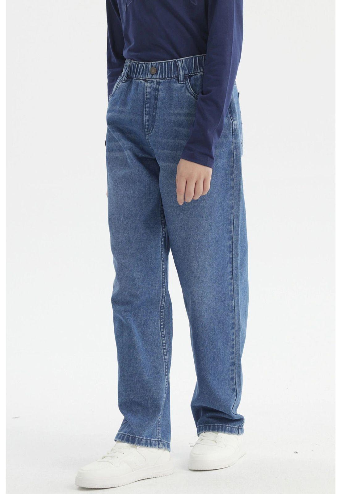 Jeans Niño Baggy Azul-1
