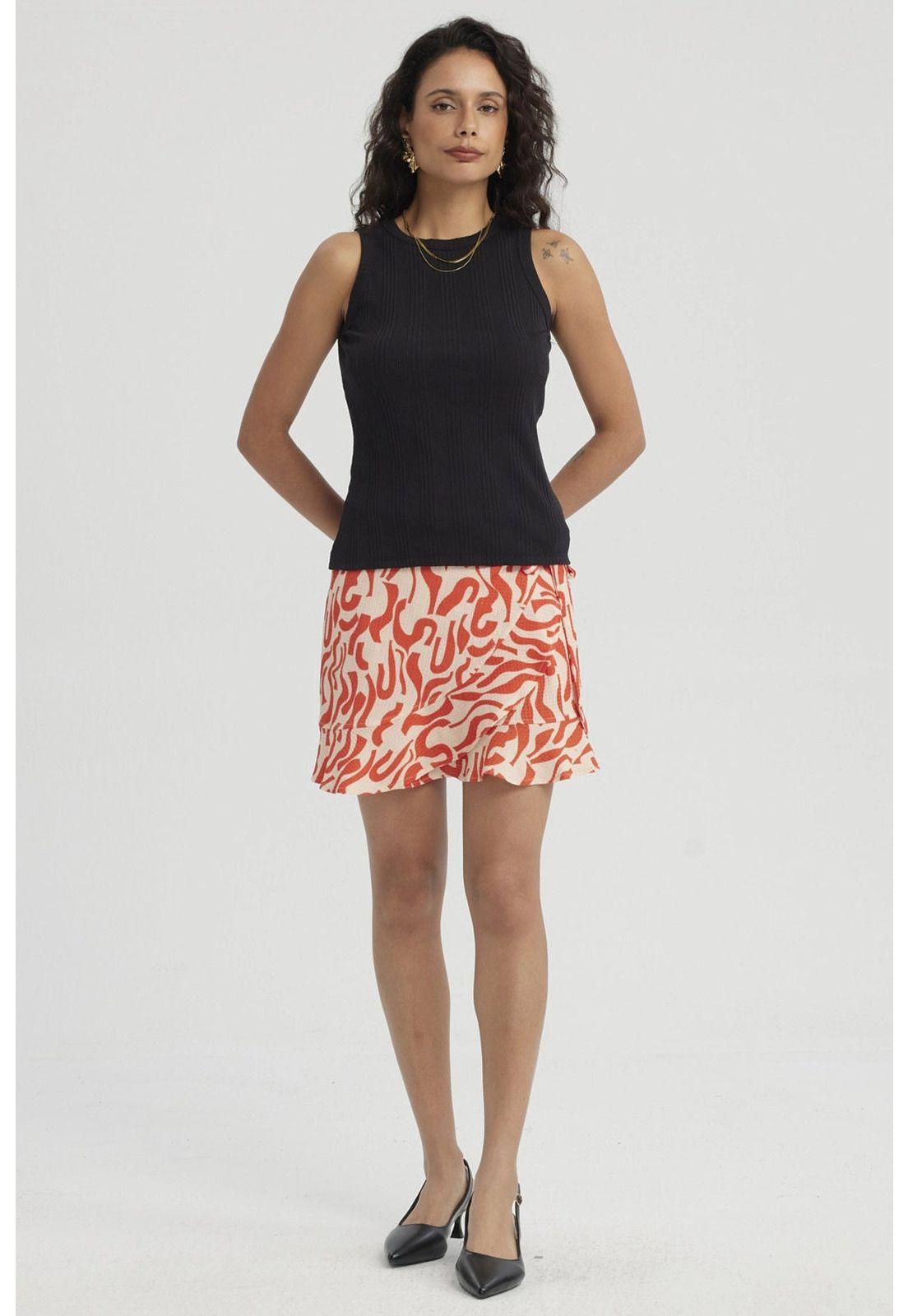 Polera Mujer Rib Lisa Negro-1