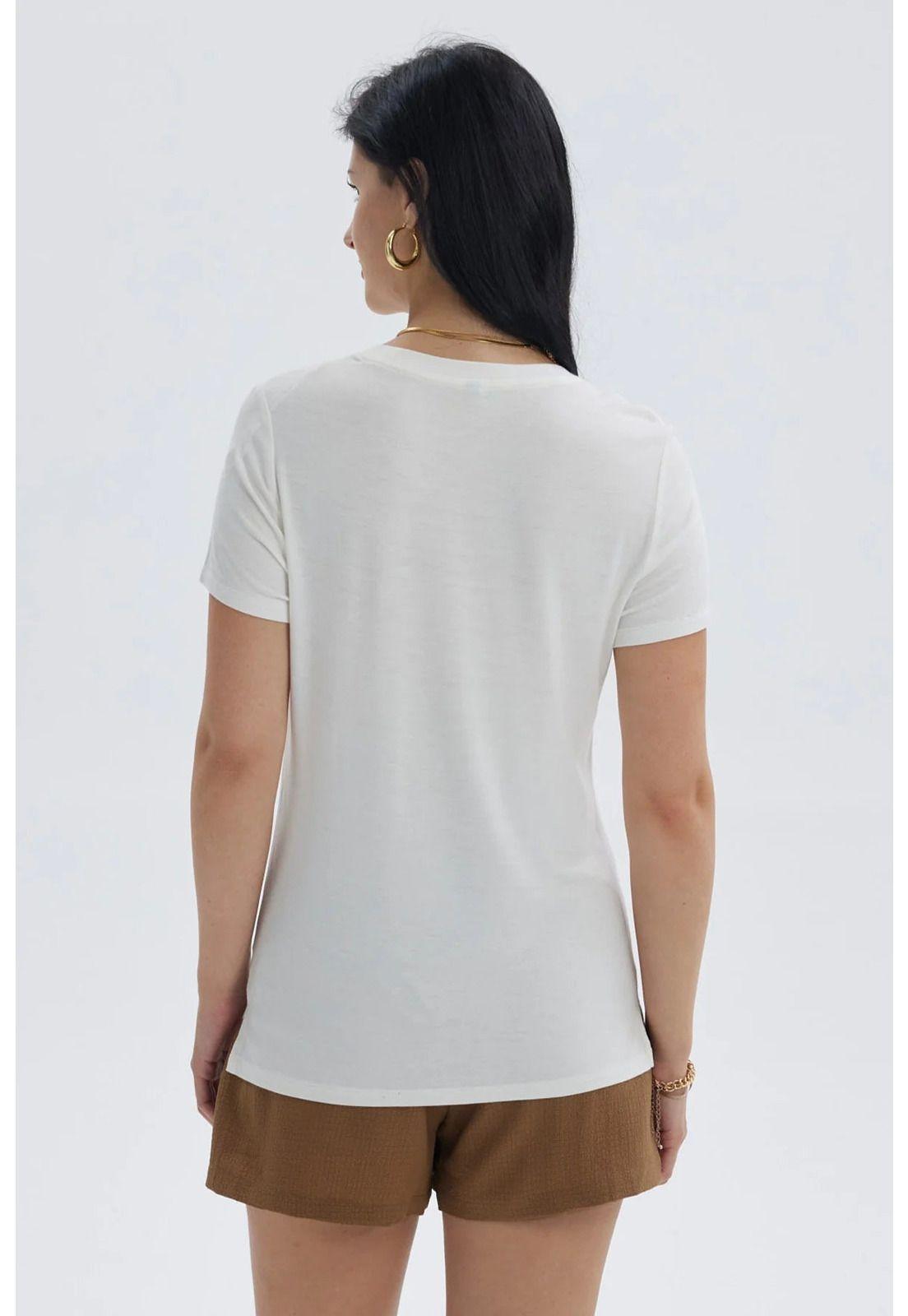 Polera Mujer Print Crudo - lV-2