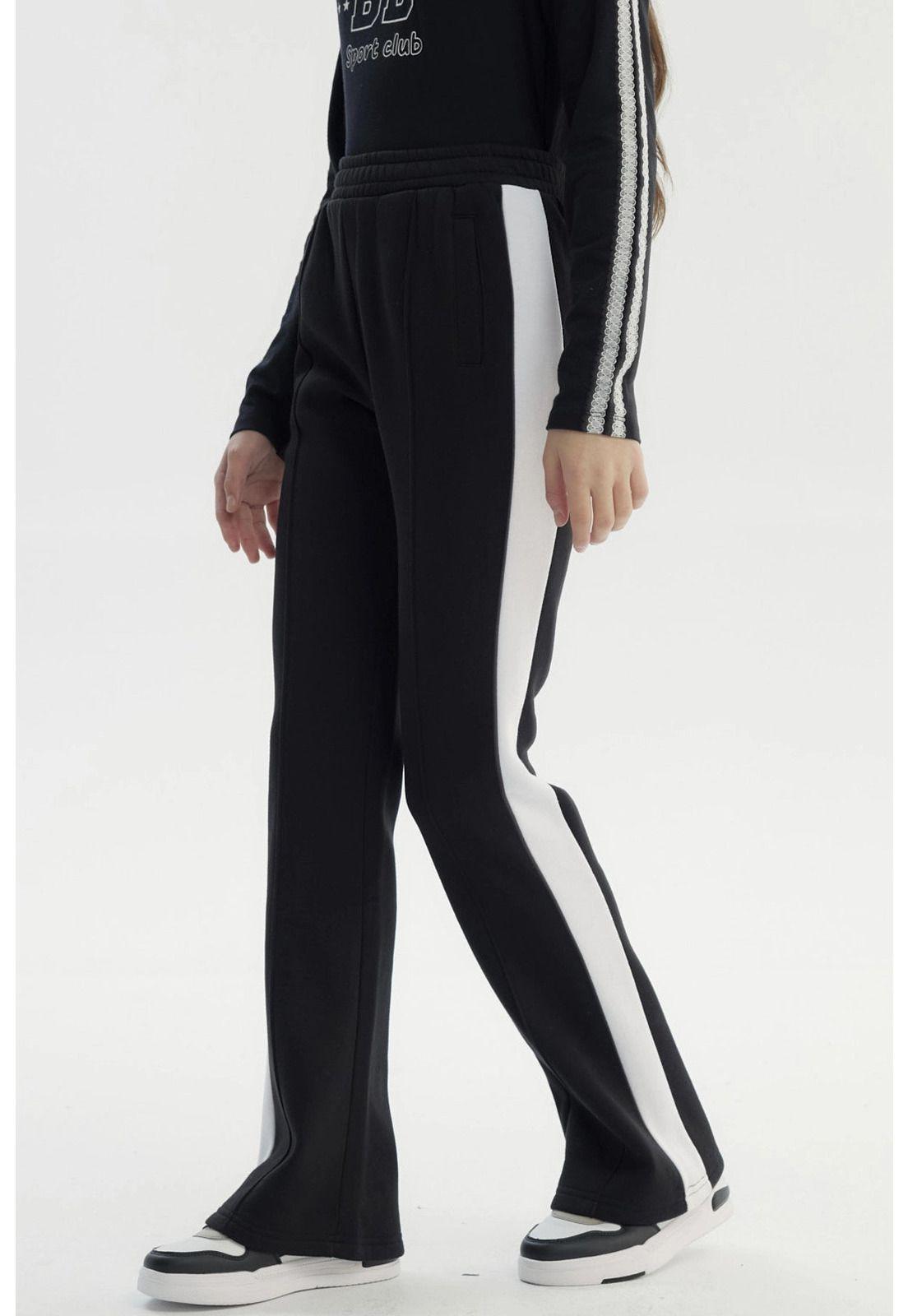 Calza Niña Flare Negro - ll-1