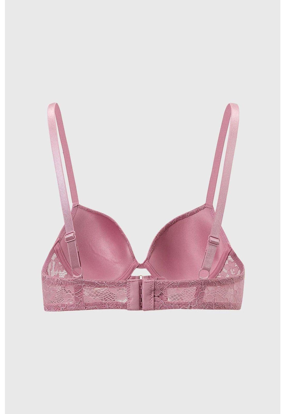 Sostén Mujer Encaje Rosa Viejo-1