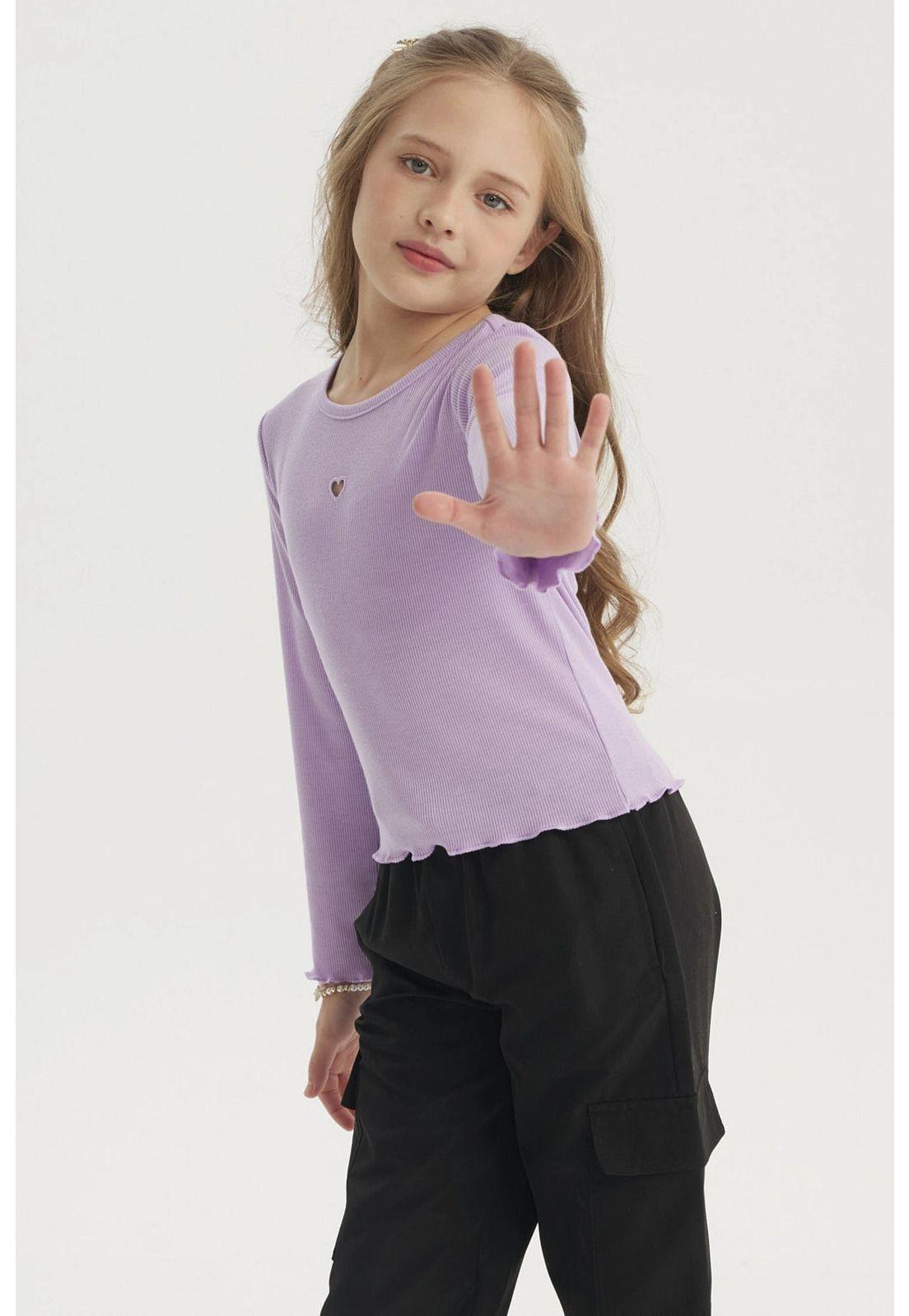 Polera Niña Slim Morado-1