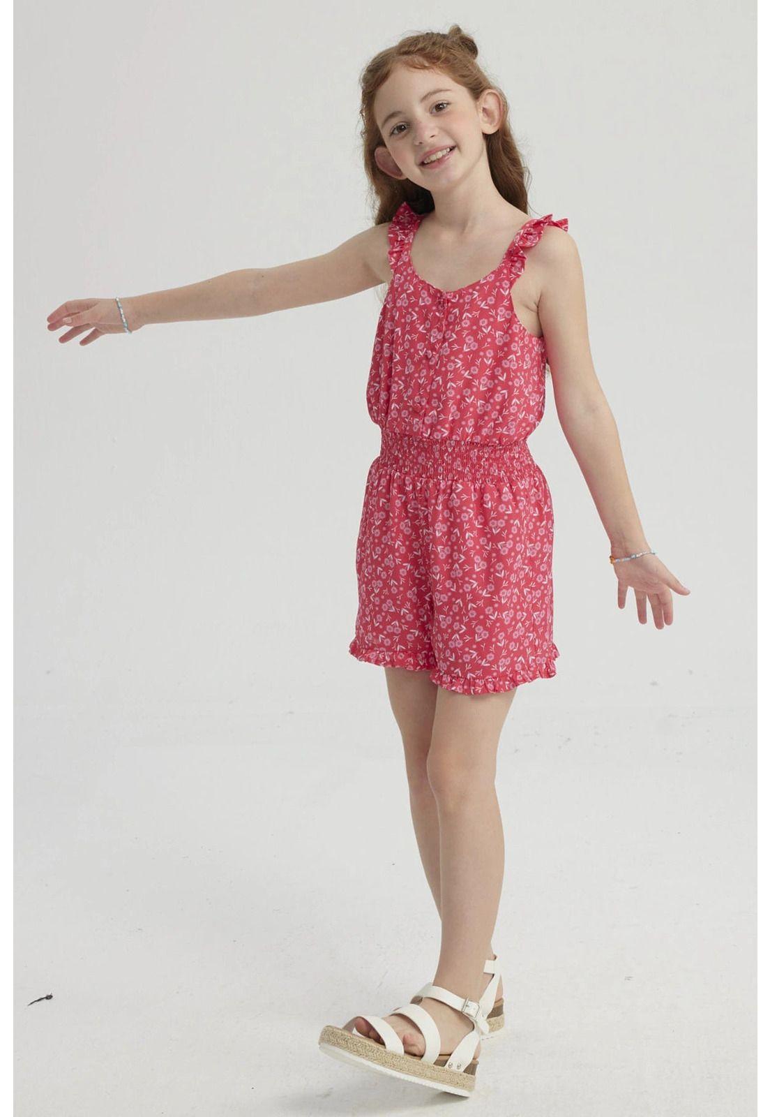 Enteritos Niña Toddler Cintura Fucsia-3