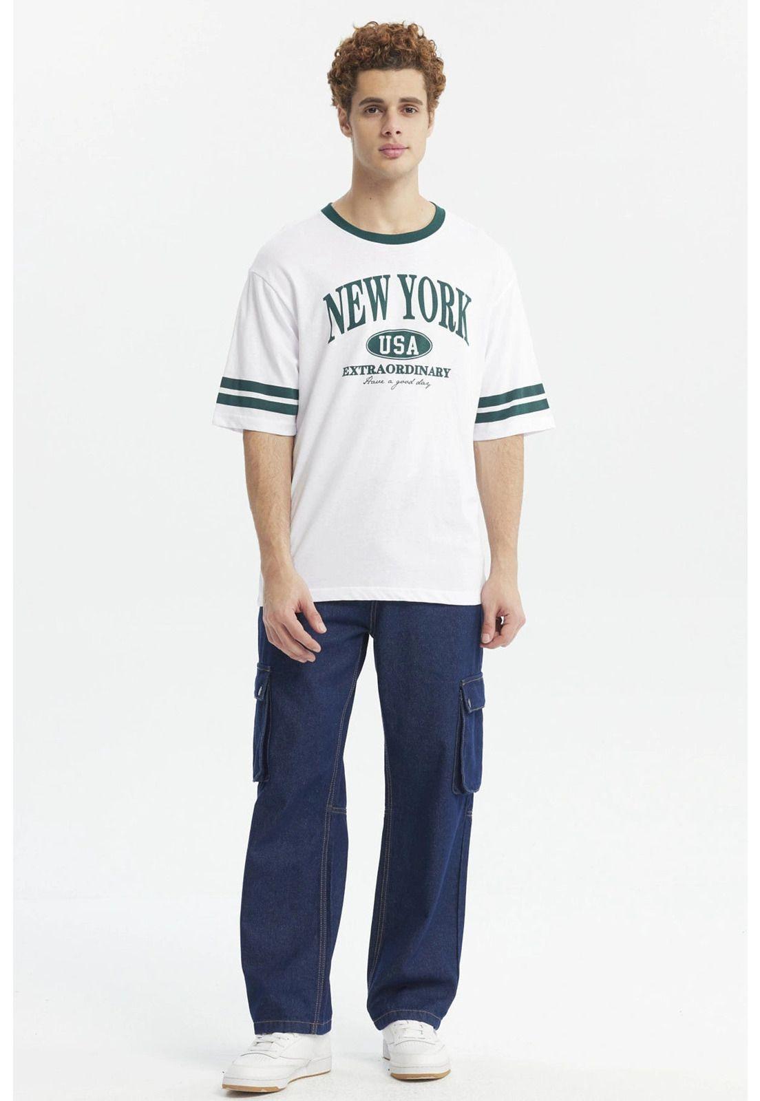 Polera Hombre Urban City Usa Blanco-3