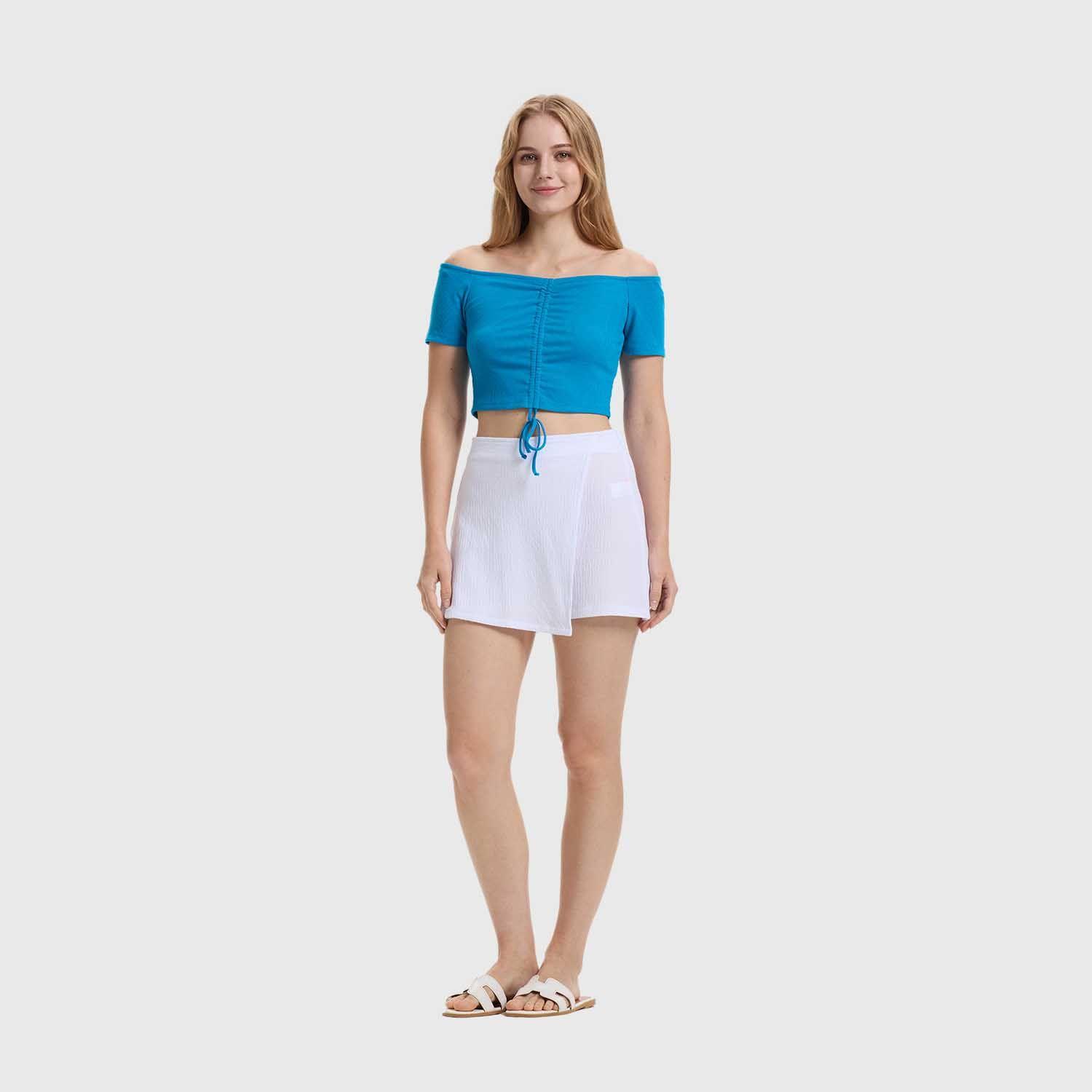 Polera Mujer Bardot Azul Claro Fashion's Park-3
