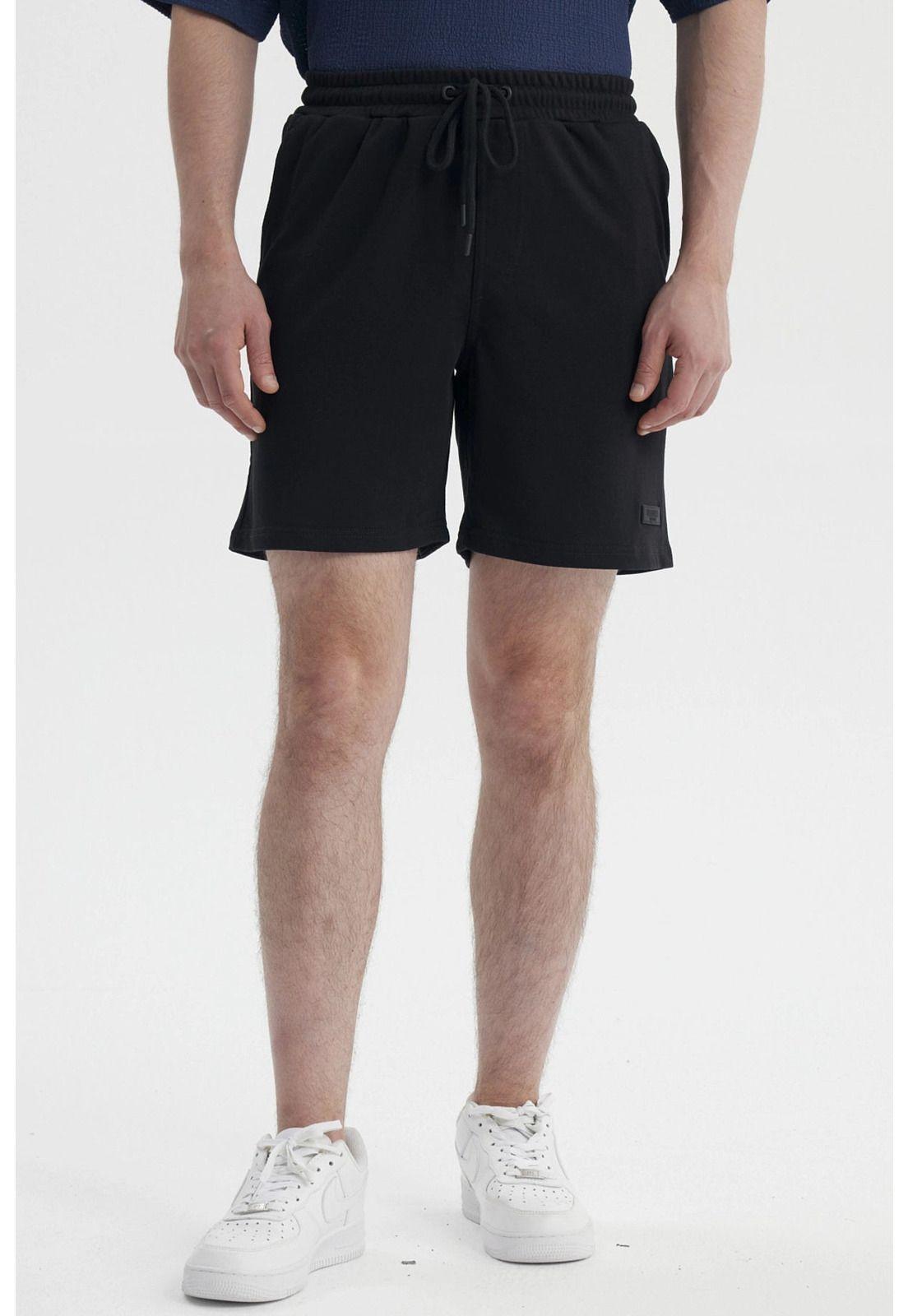 Bermuda Hombre Franela Rider Negro-0