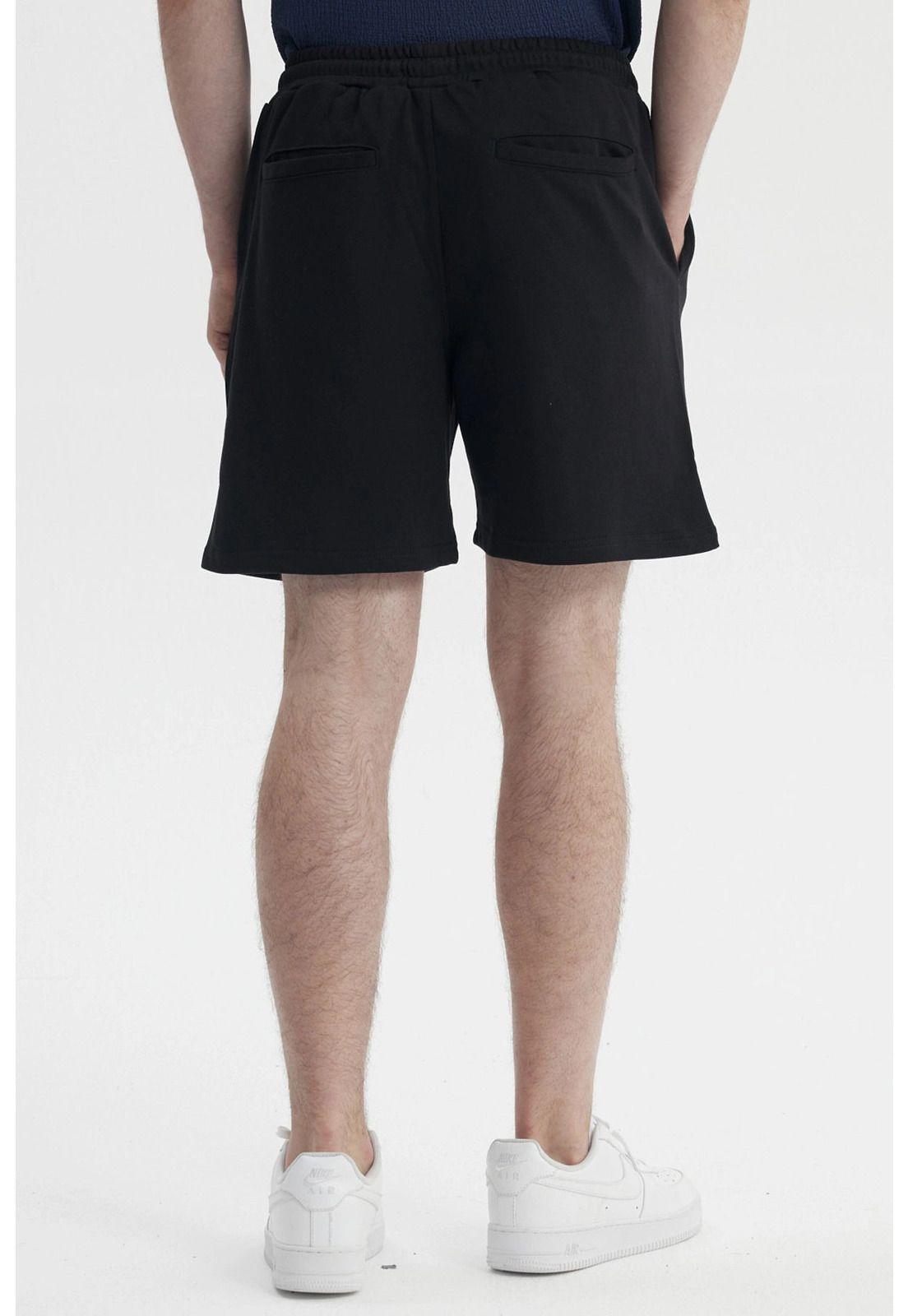 Bermuda Hombre Franela Rider Negro-2