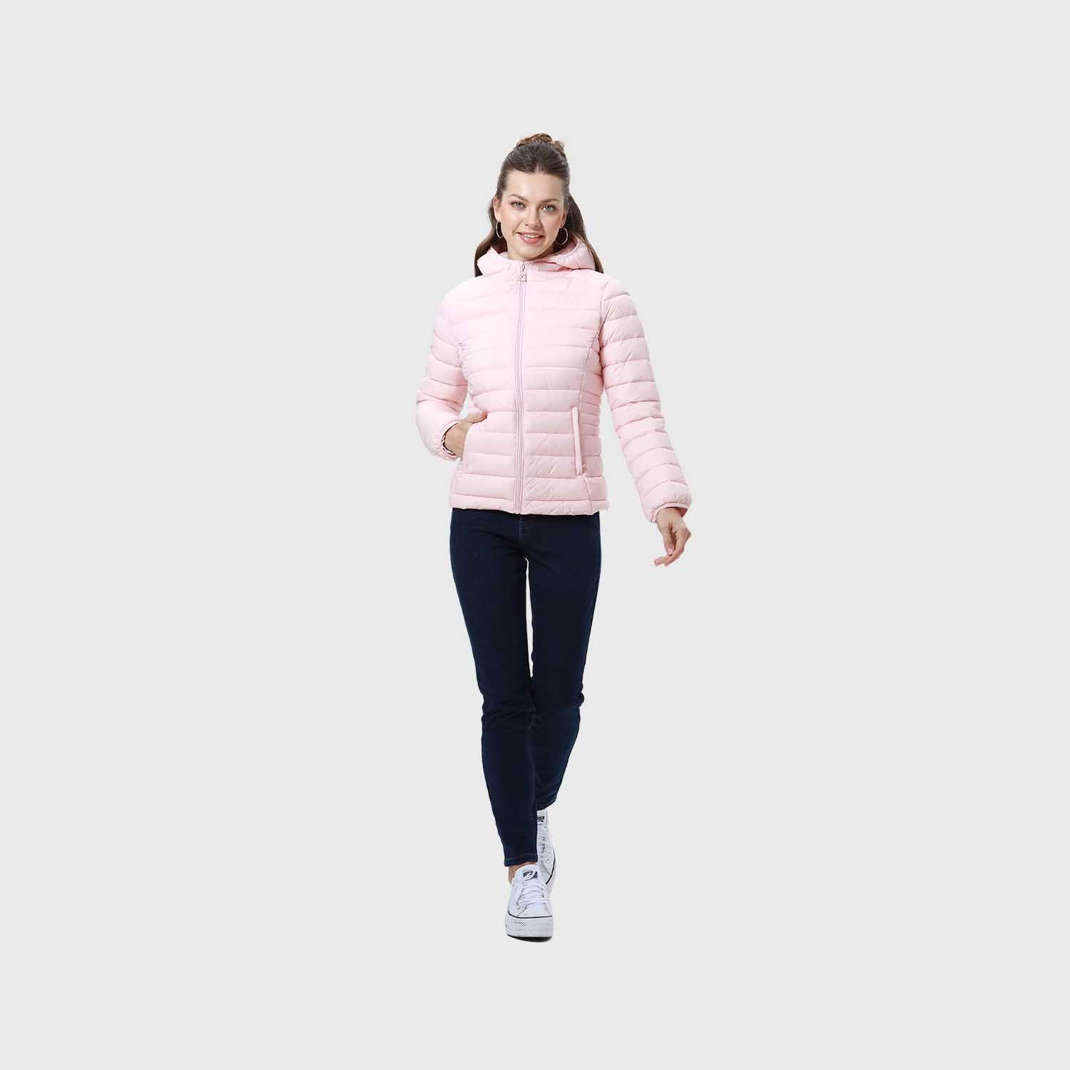 Parka Mujer Corta Plummy Palo Rosa-3