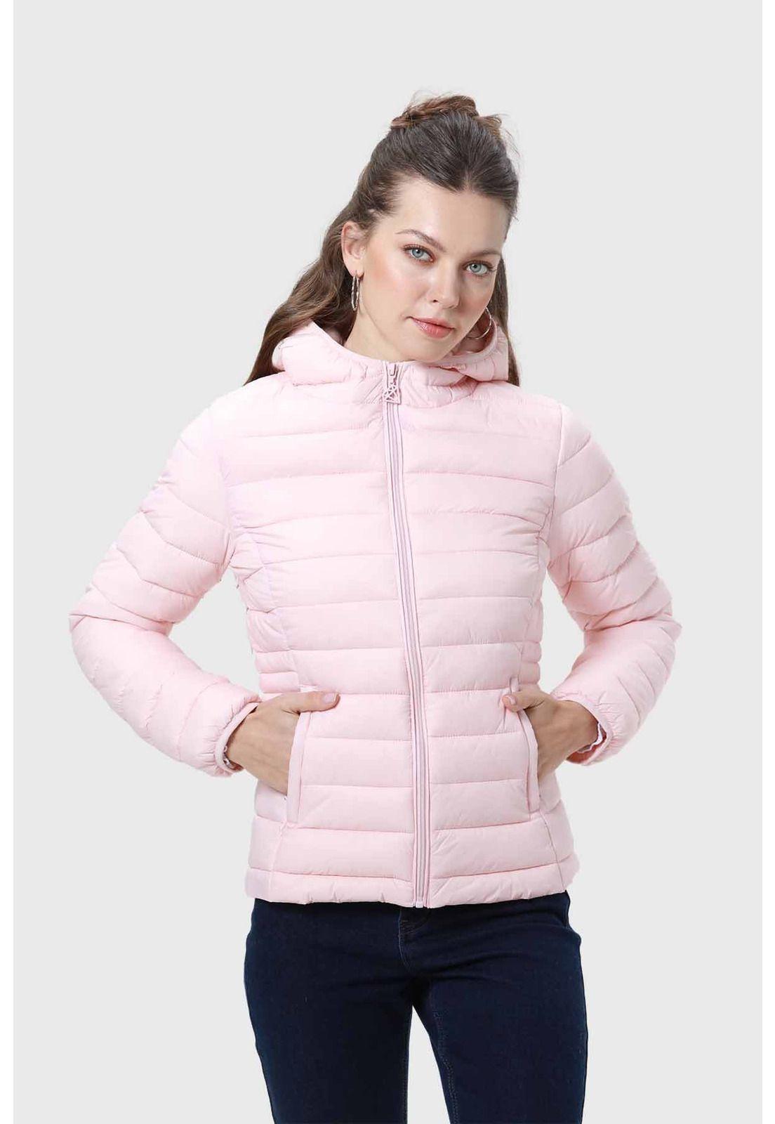 Parka Mujer Corta Plummy Palo Rosa-0