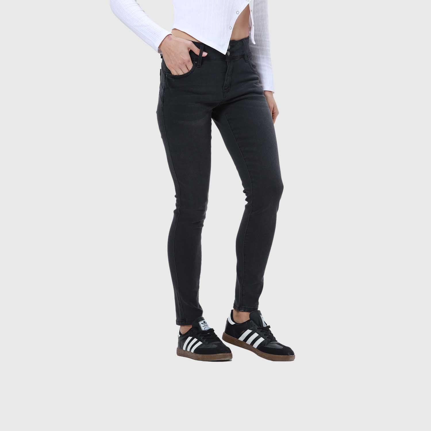 Jeans Mujer Kim Skinny Negro Fashion's Park-1