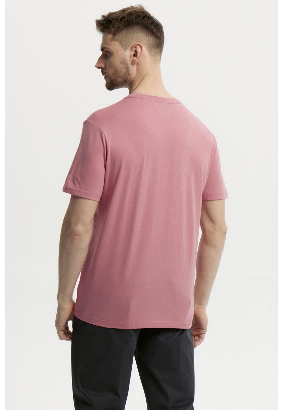 Polera Hombre Básica Con Bolsillo Palo Rosa - ll-2