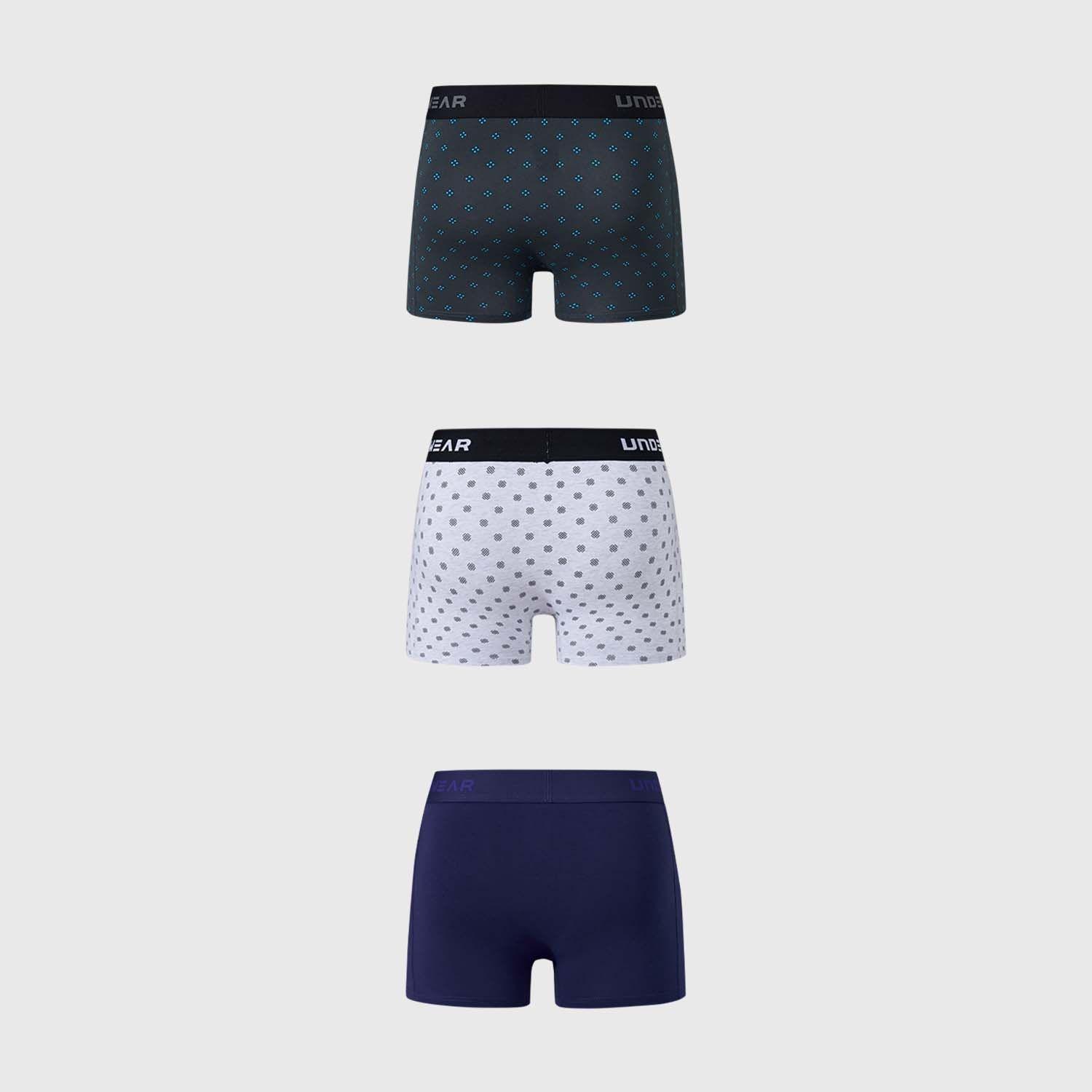 Boxer Hombre Tripack Liso Azul Marino Fashion's Park-1