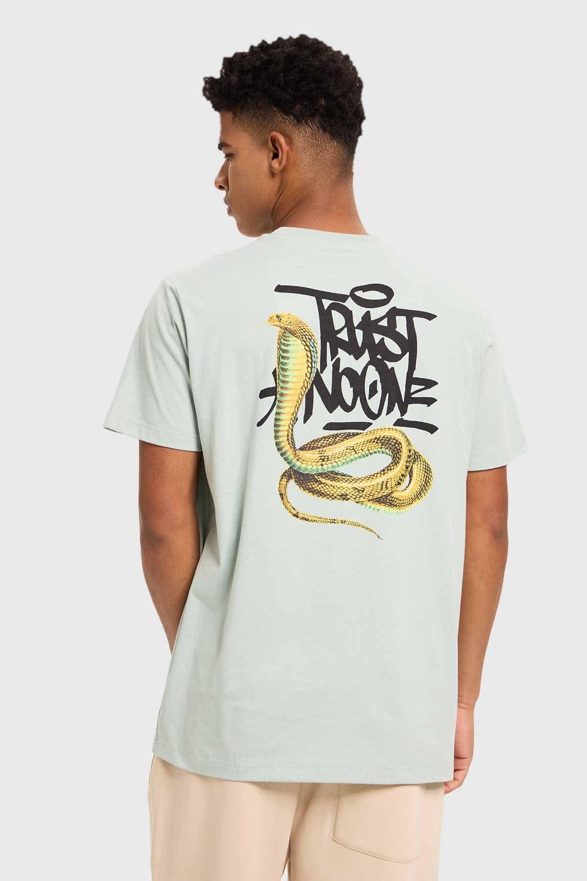 Polera Hombre Print Verde-2