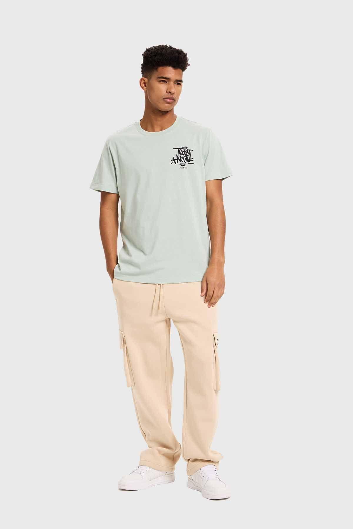 Polera Hombre Print Verde-3