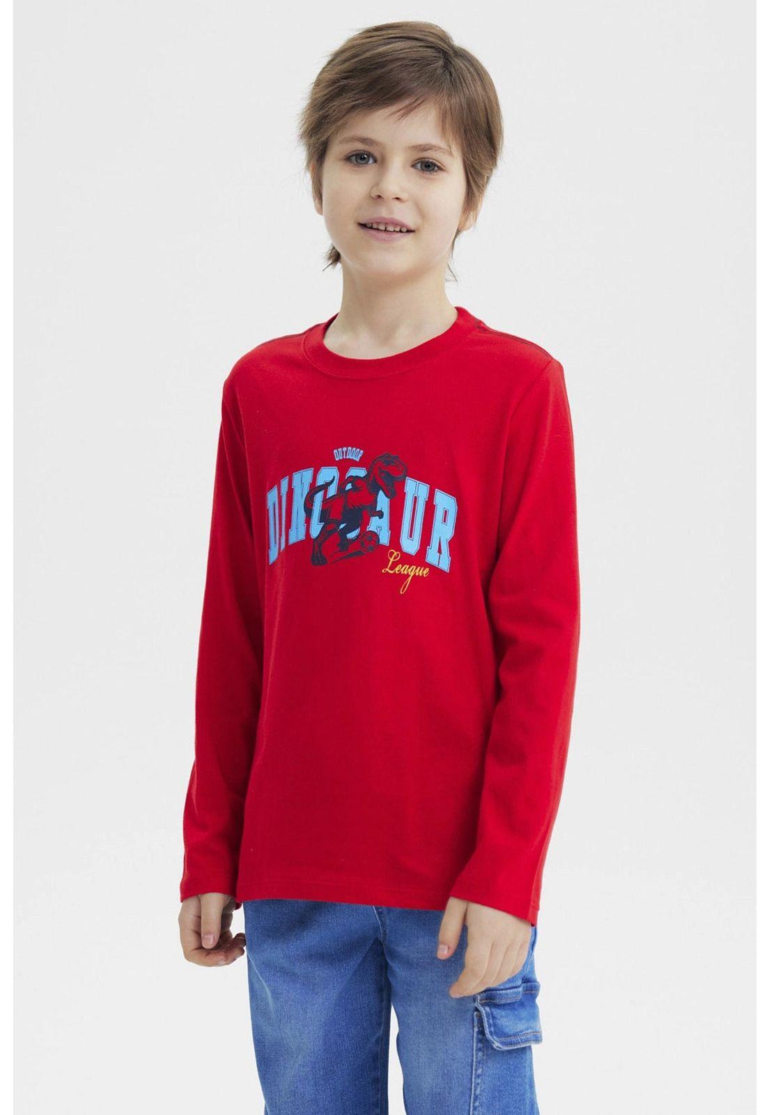 Polera Niño Slim Rojo-0