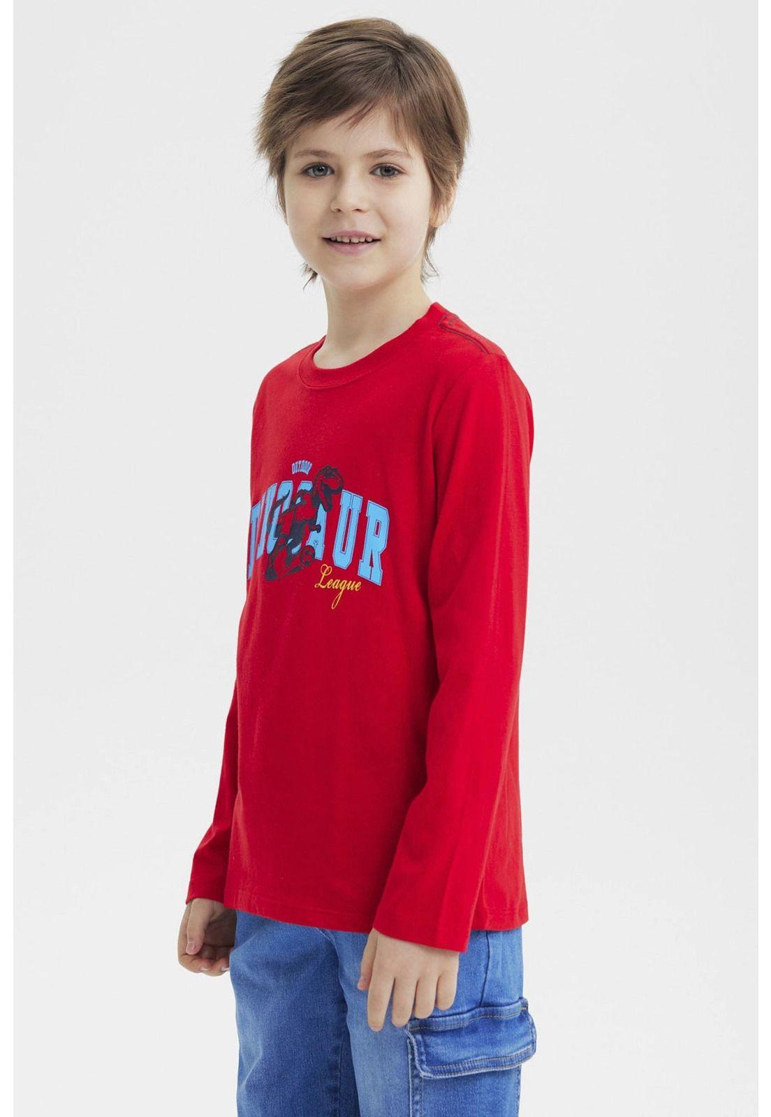 Polera Niño Slim Rojo-1