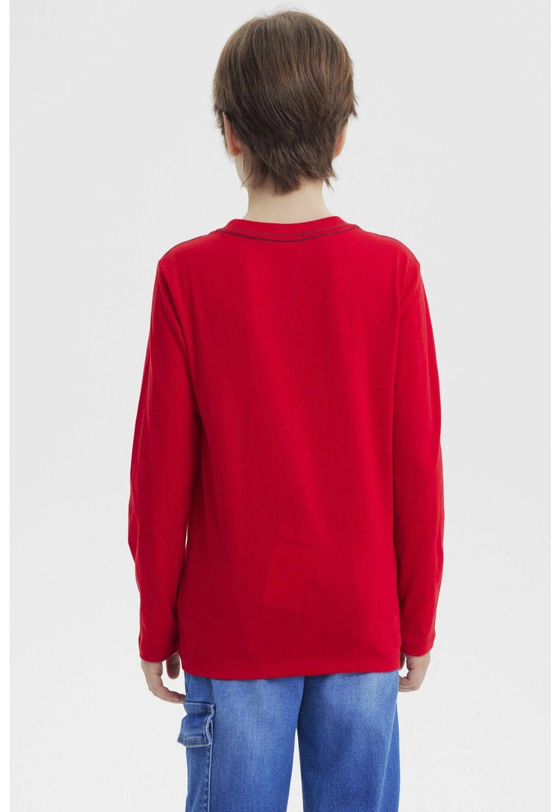 Polera Niño Slim Rojo-2