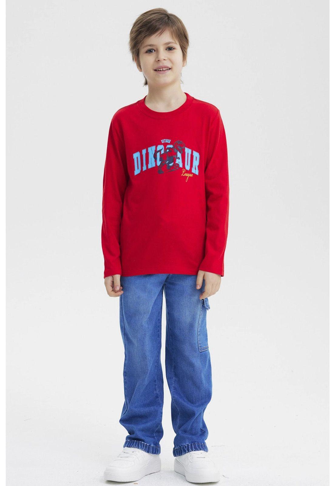 Polera Niño Slim Rojo-3