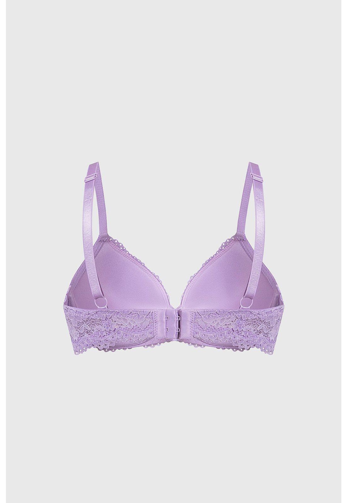 Sostén Mujer Copa Soft Encaje Lila-1