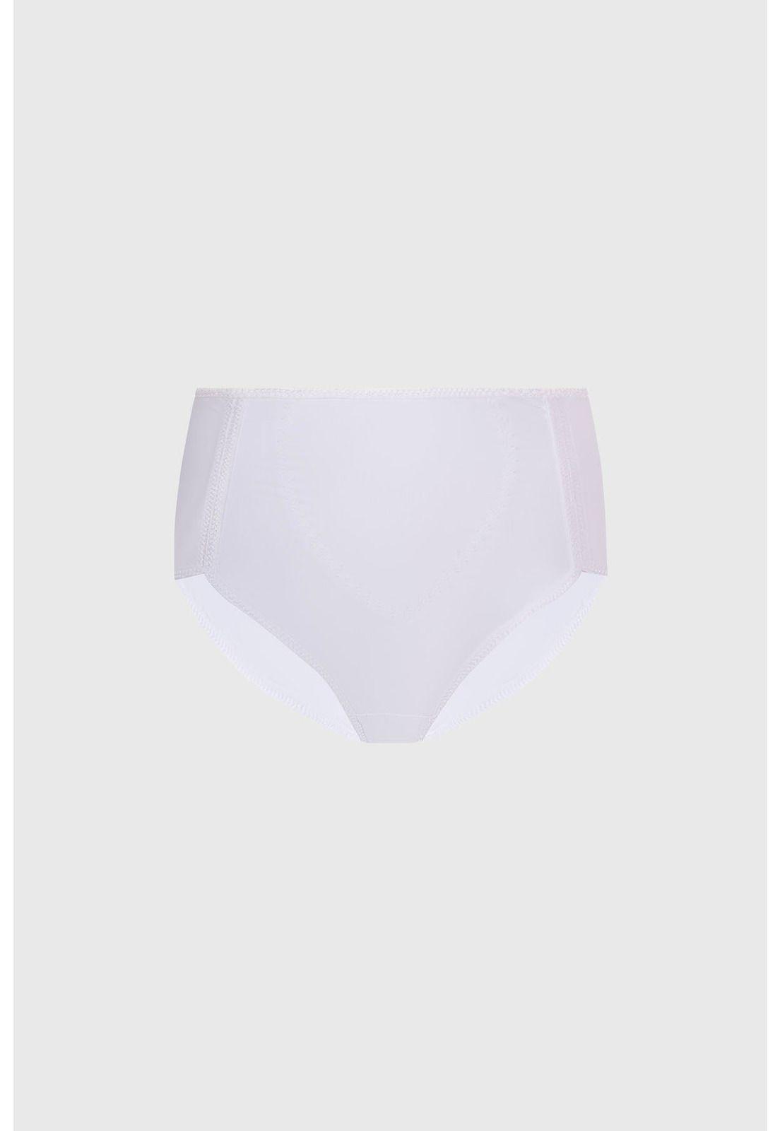 Calzón Mujer Tiro Alto Control Abdomen Blanco-0