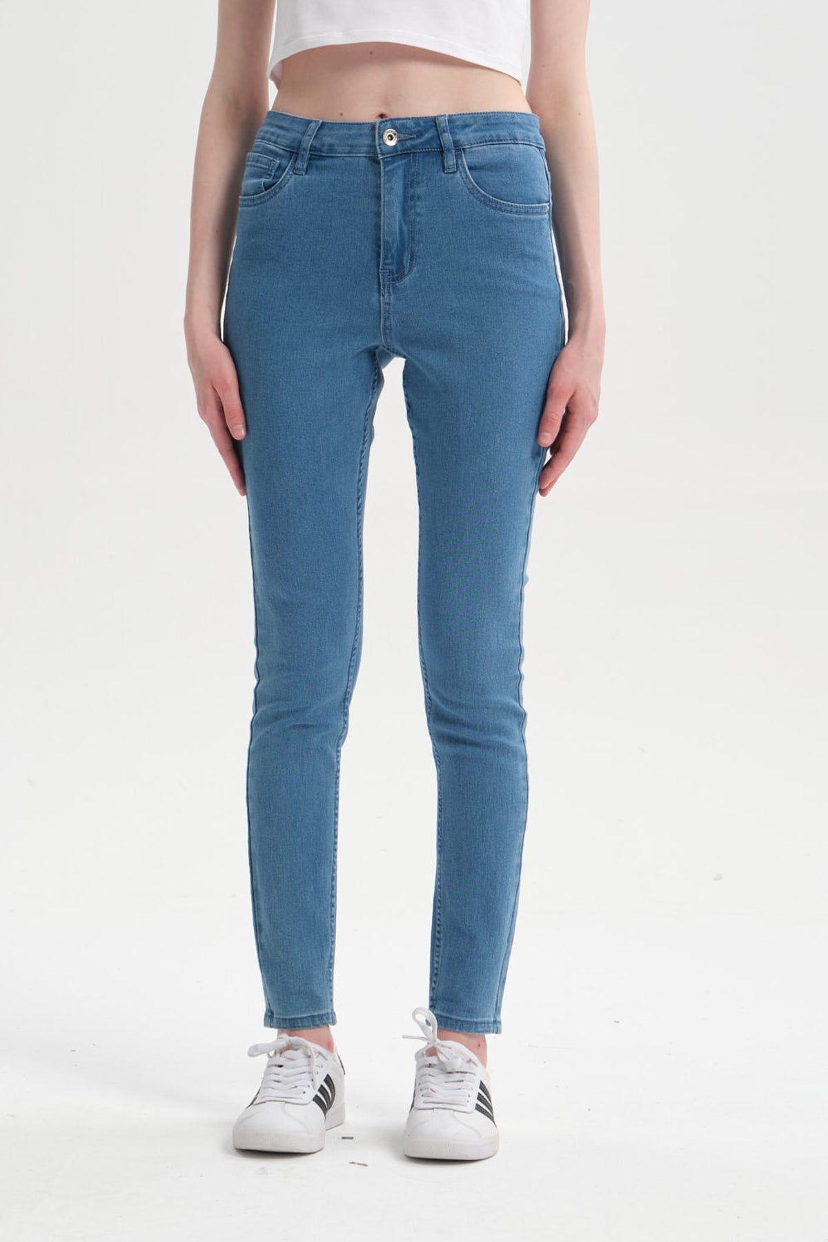 Jeans Mujer Super Skinny Emilia Azul Claro-0