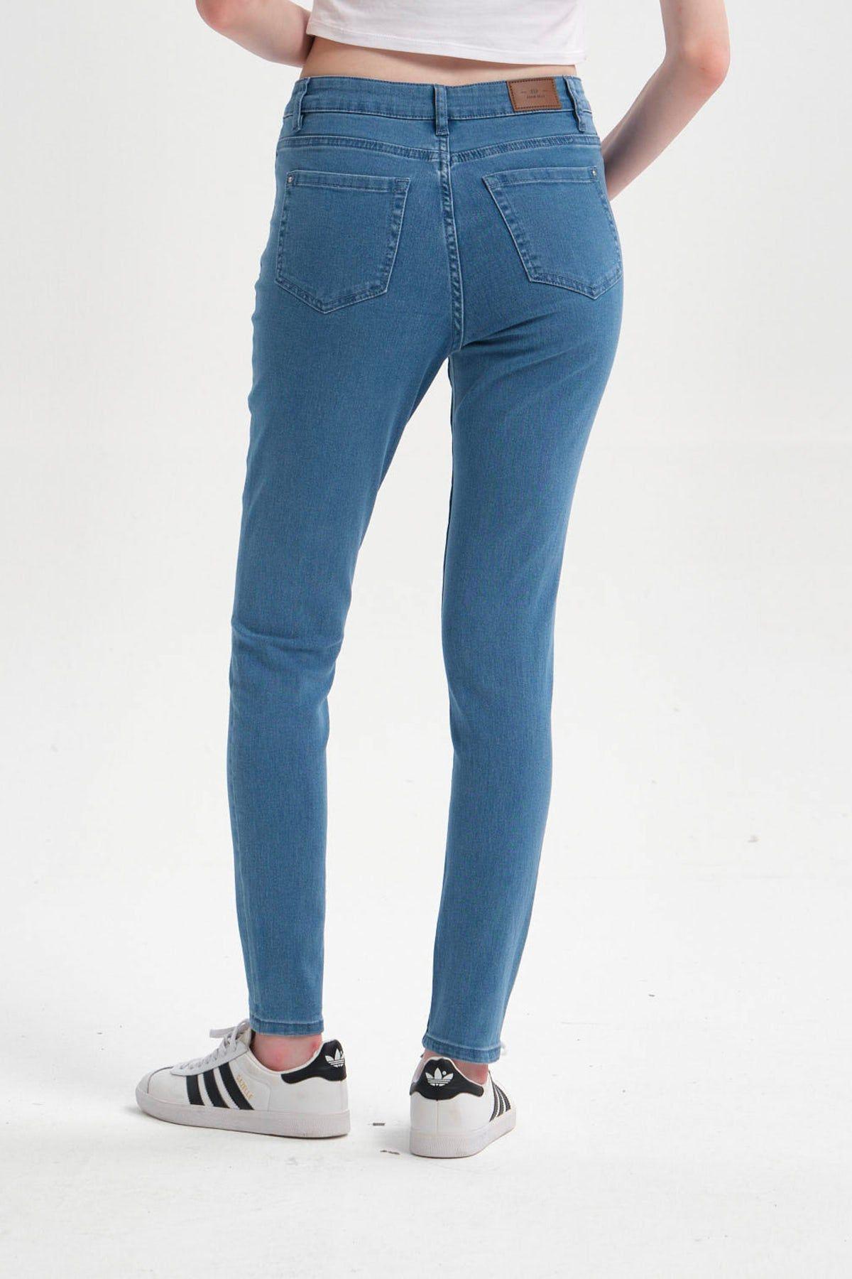 Jeans Mujer Super Skinny Emilia Azul Claro-2