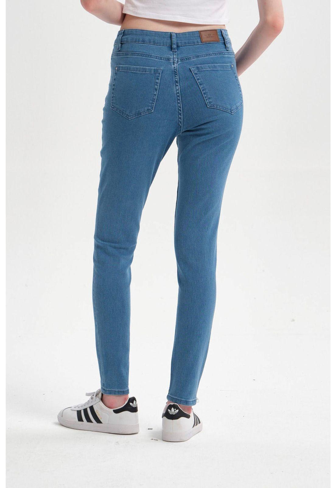 Jeans Mujer Super Skinny Emilia Azul Claro-2