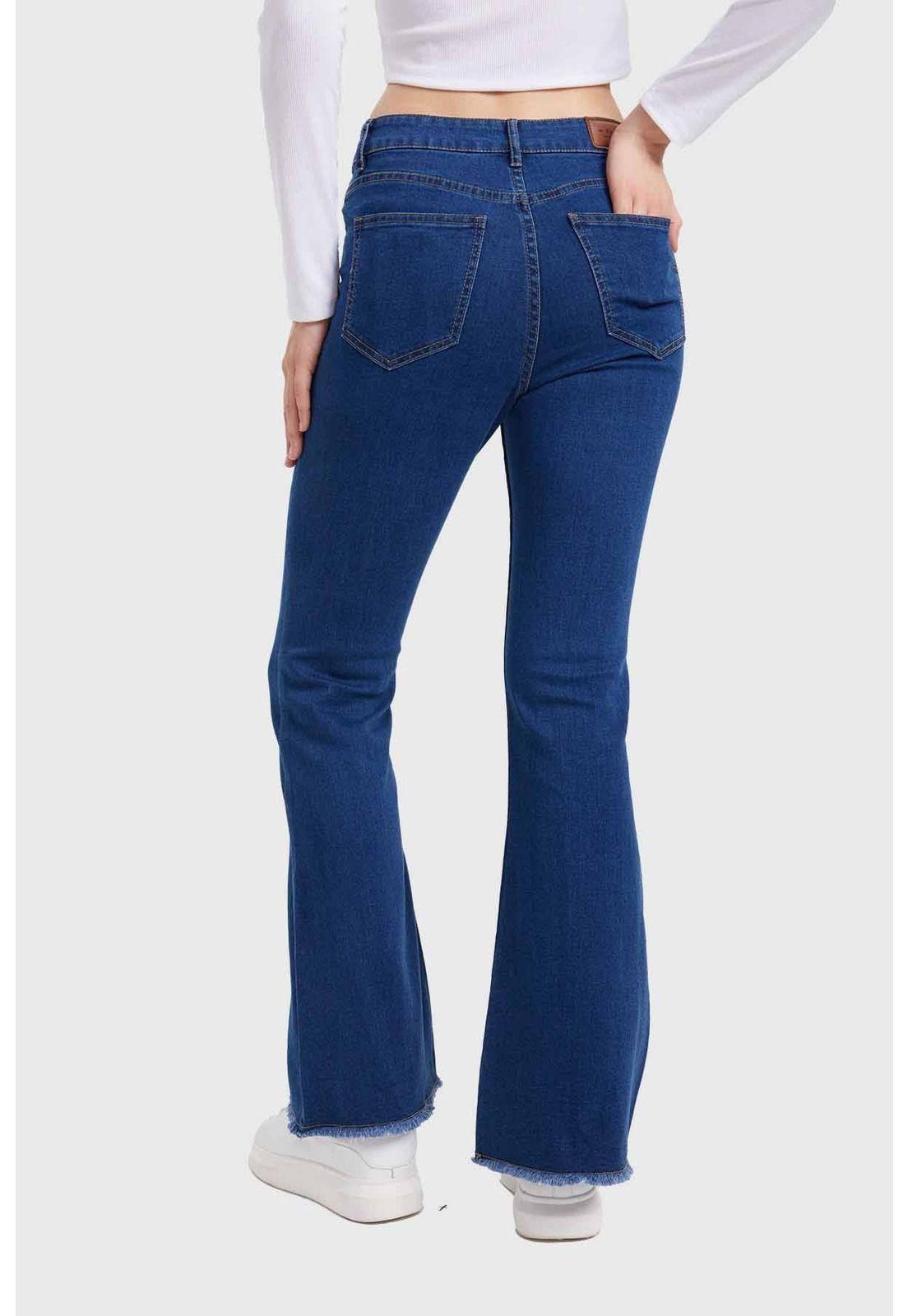 Jeans Mujer Flare Monse Azul - lll-2