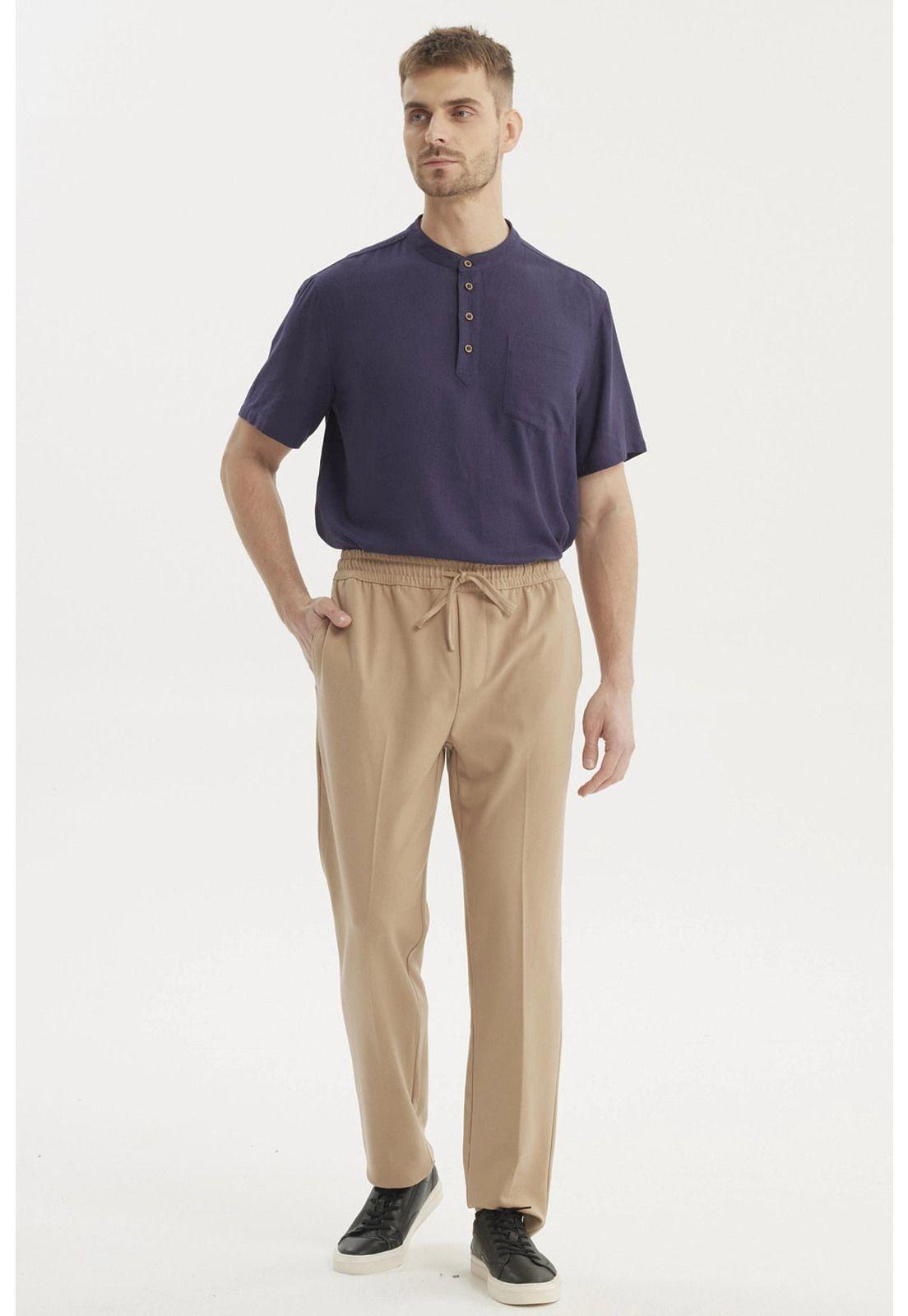 Pantalón Hombre Calce Recto Caqui-3