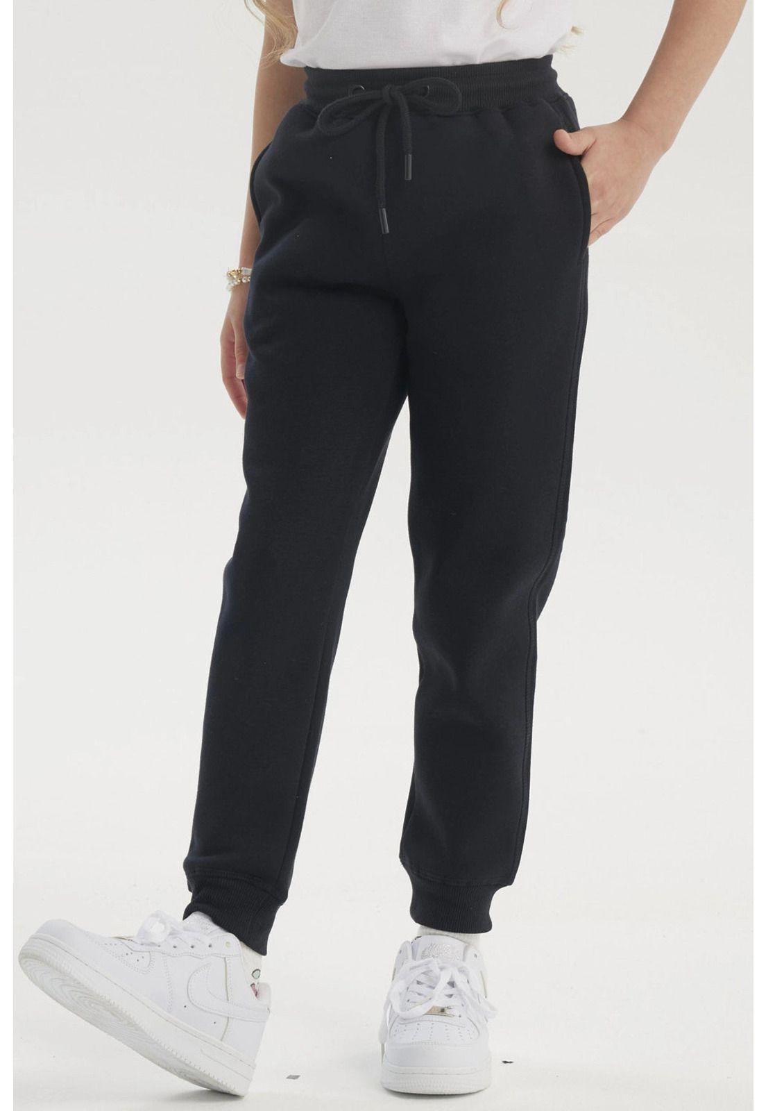 Pantalón Buzo Niño Jogger Azul Marino-1