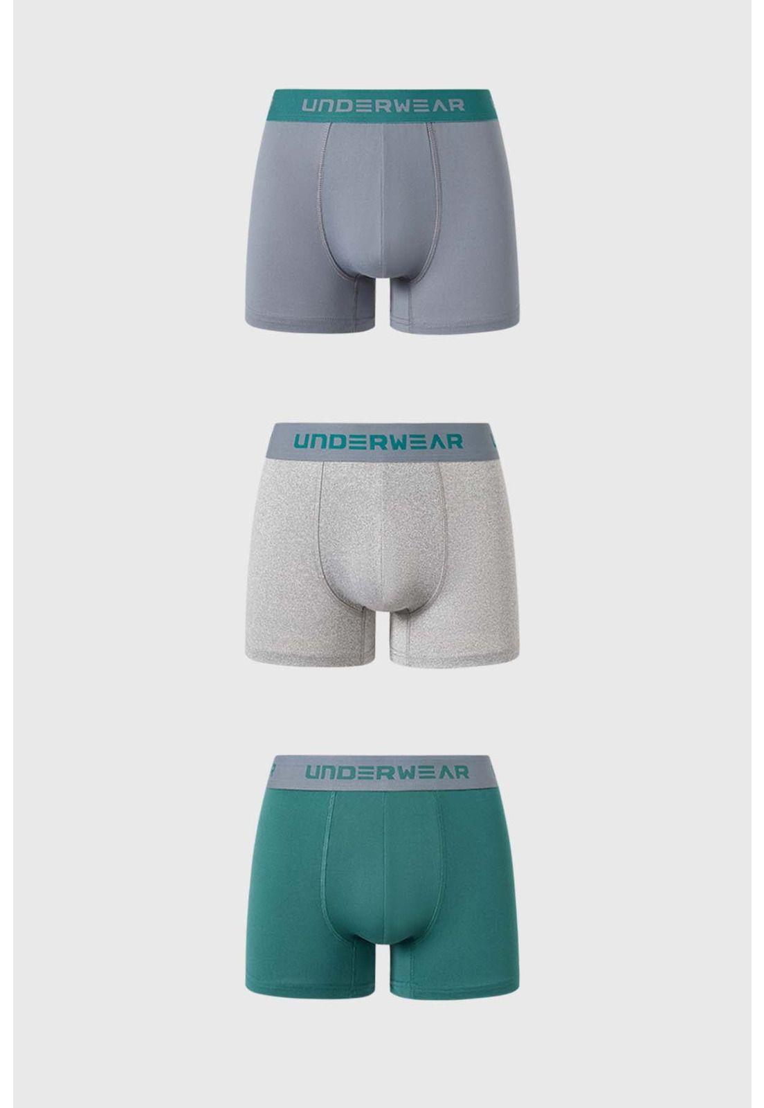 Bóxer Hombre Tripack Medio Gris - ll-0