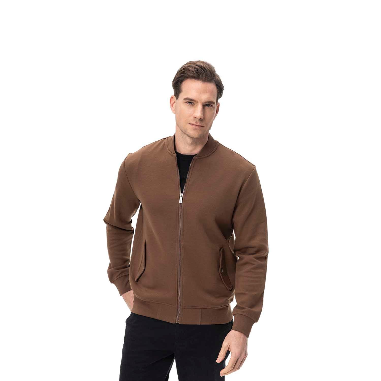 Polerón Hombre Bomber Chocolate Fashion's Park-0