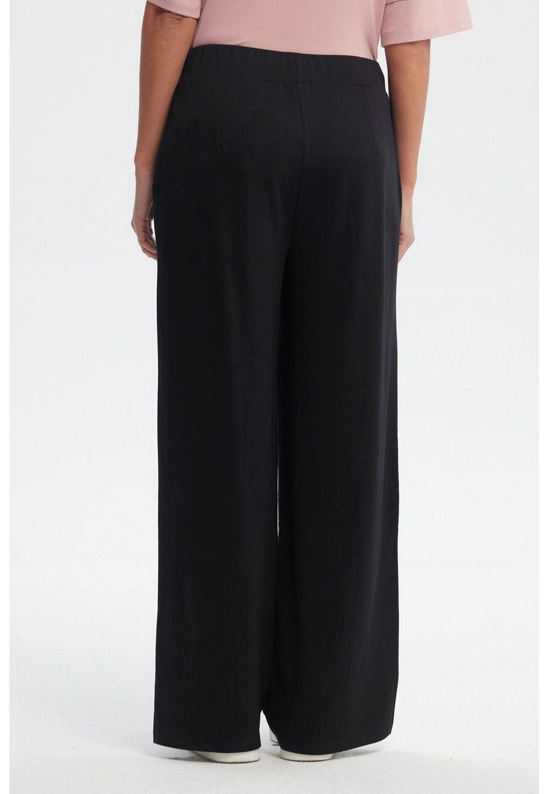 Pantalón Buzo Mujer Calce Recto Negro - ll-2