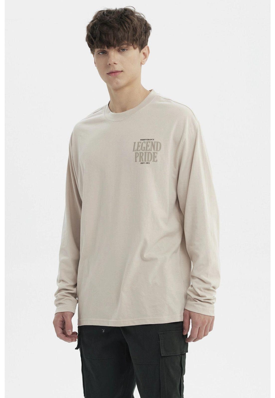 Polera Hombre Slim Beige Oscuro - lll-1