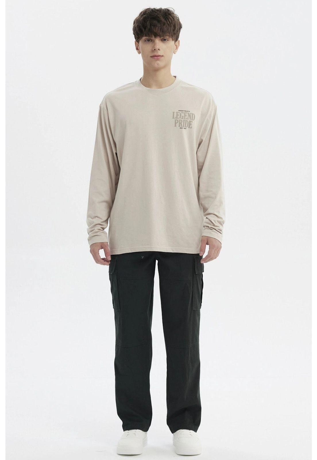Polera Hombre Slim Beige Oscuro - lll-3
