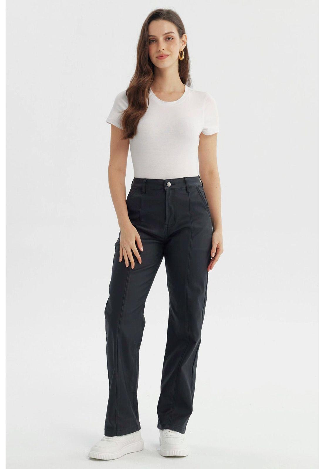 Jeans Mujer Calce Recto Negro - Xll-3