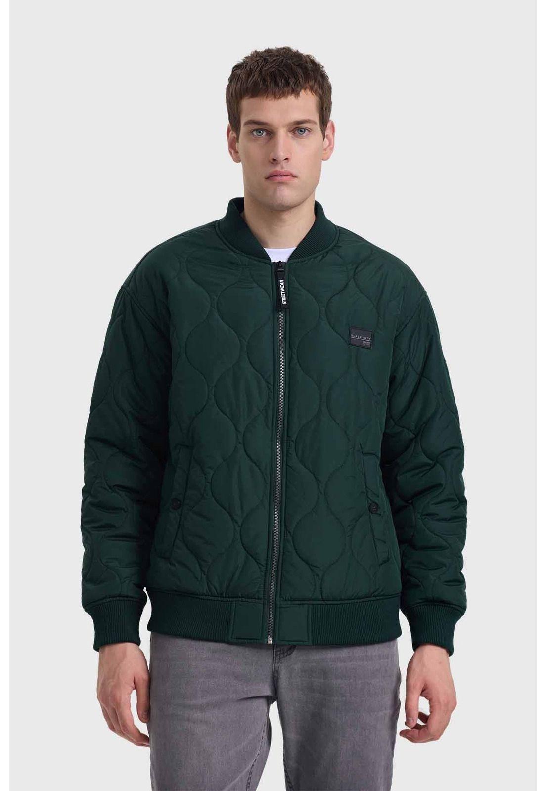 Chaqueta Hombre Bomber Verde-0
