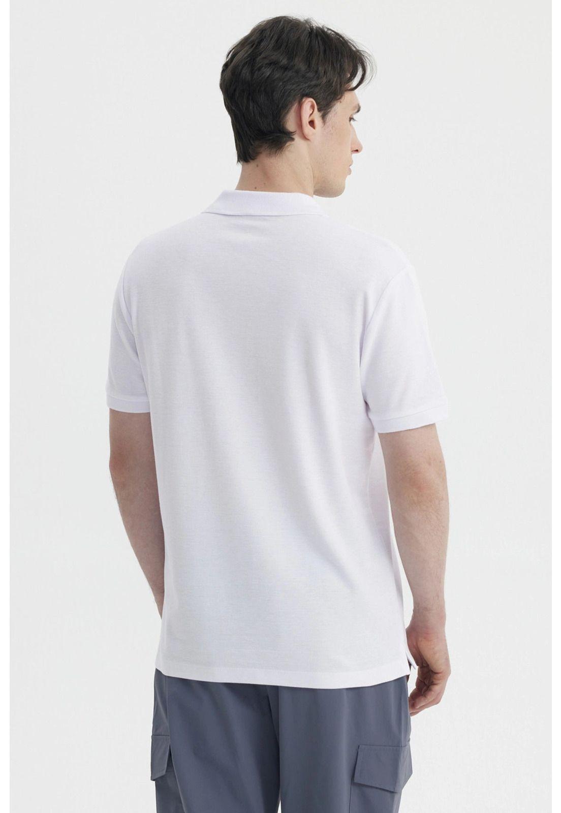 Polera Hombre Pique Hombre Juvenil Blanco-1