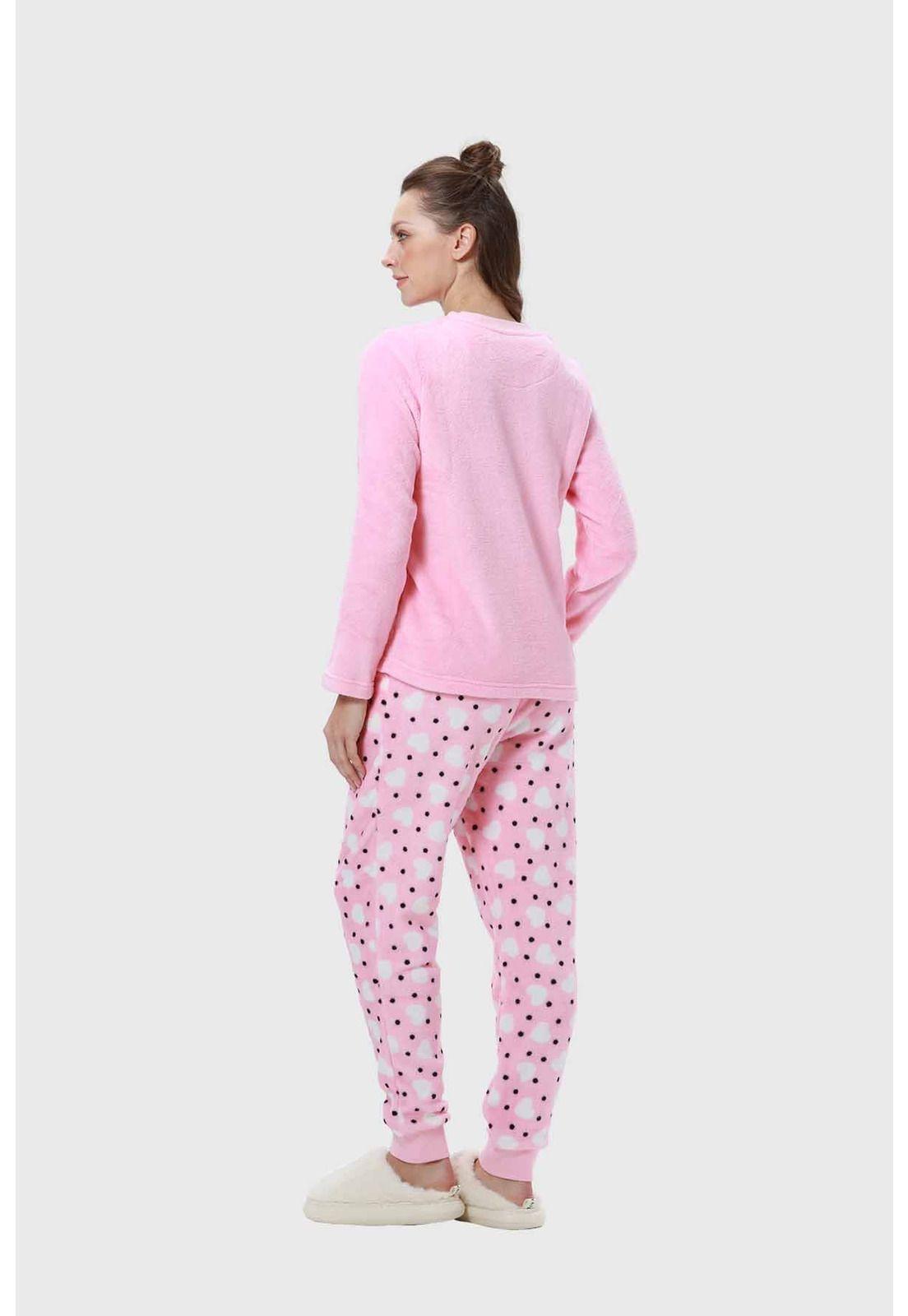 Pijama Mujer Animal Rosado-2