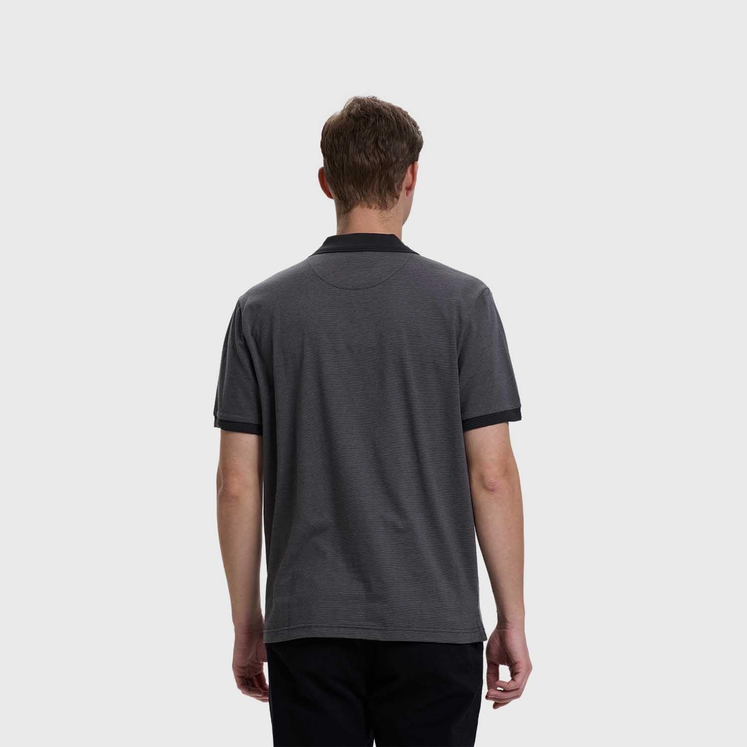 Polera Hombre Lisa Gris Melange Fashion's Park-2
