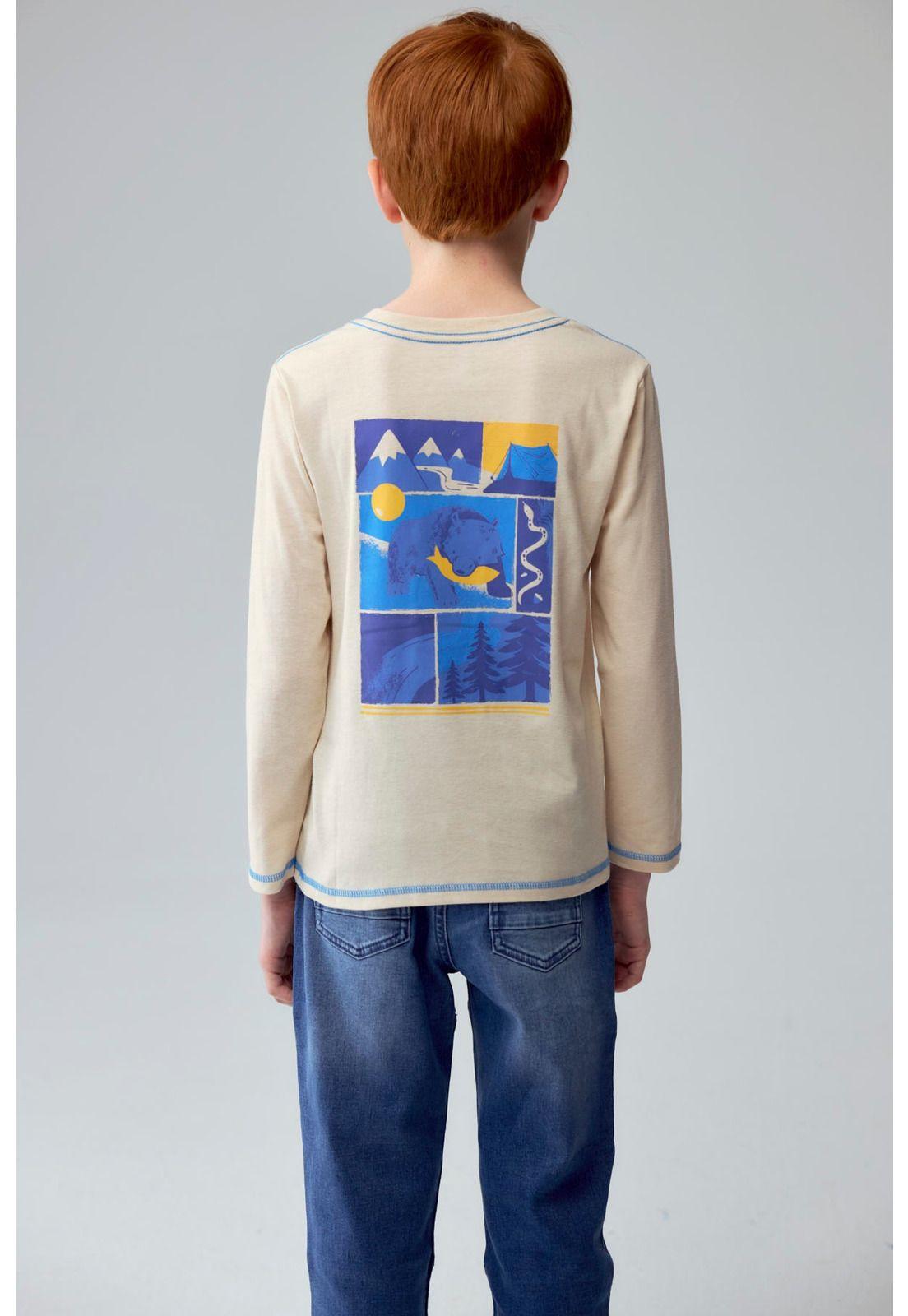 Polera Niño Print Posicional Crudo-1