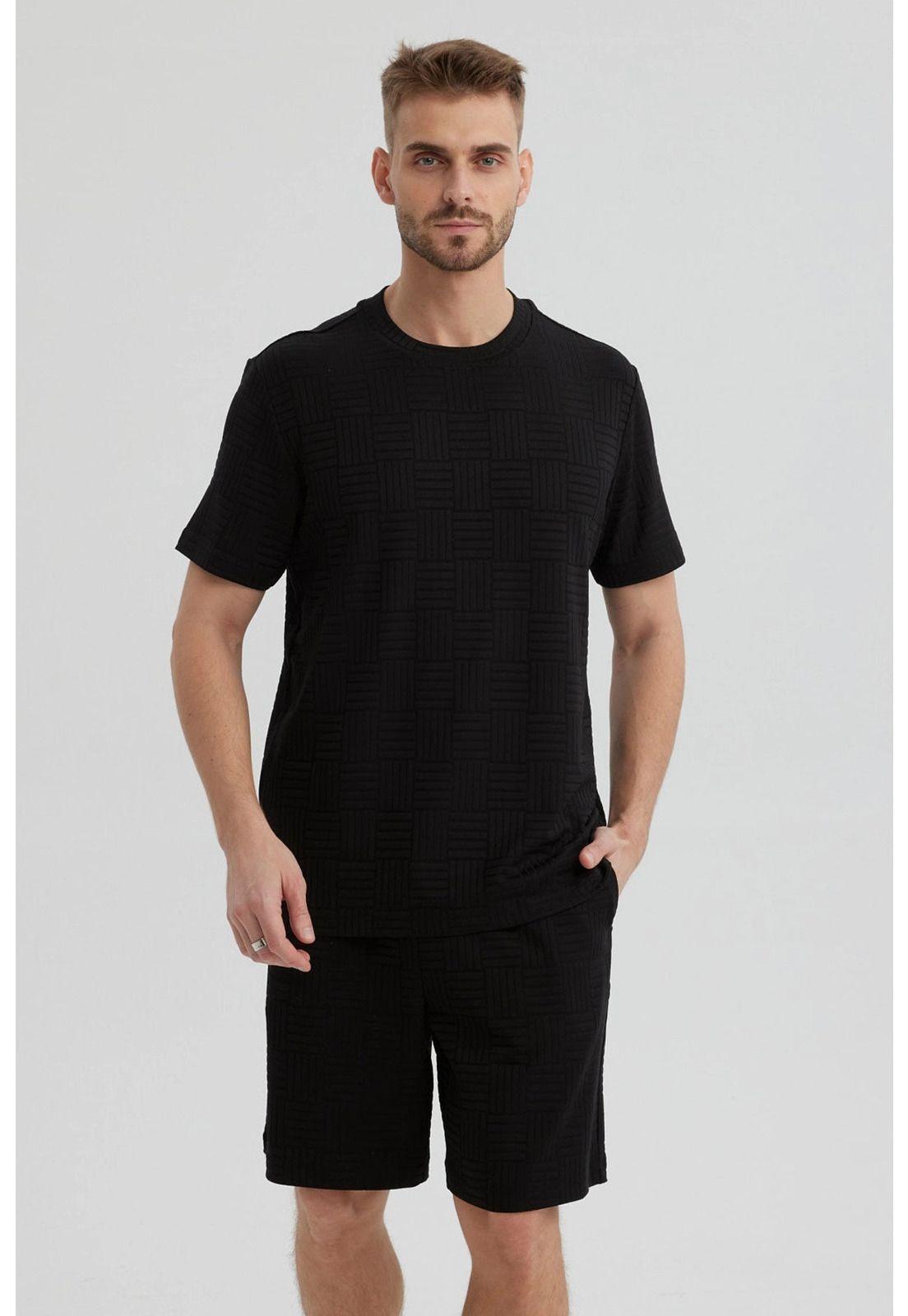 Polera Hombre Slim Negro-0