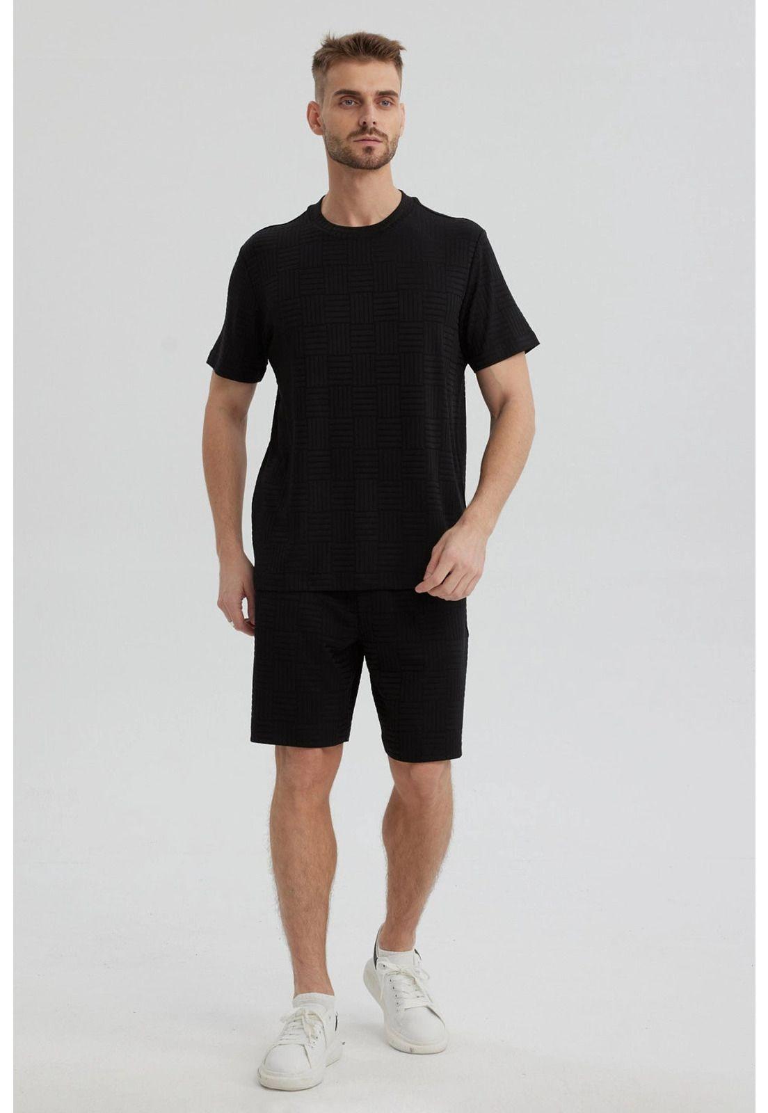 Polera Hombre Slim Negro-3