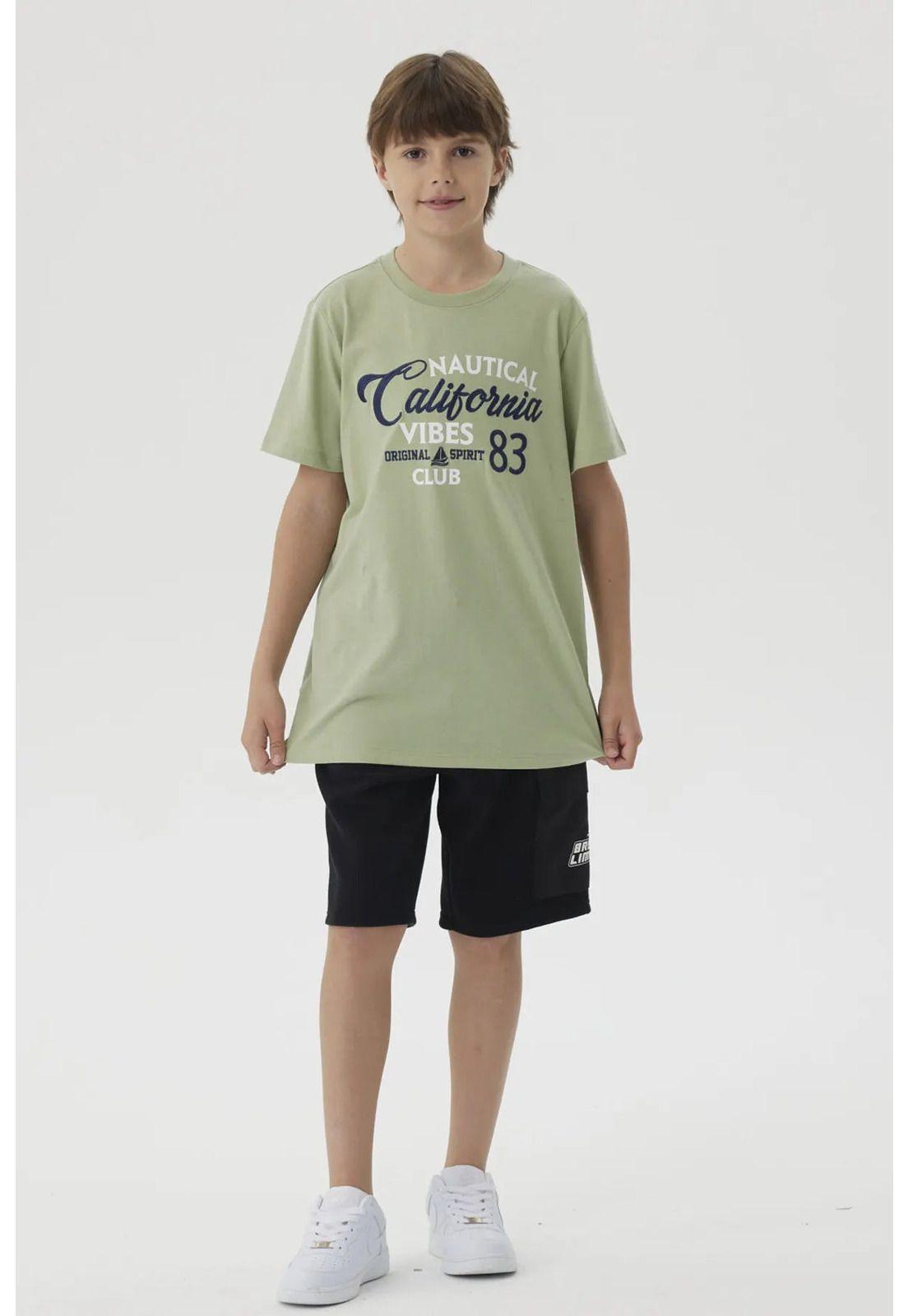 Bermuda Niño Textura Con Print Negro-1